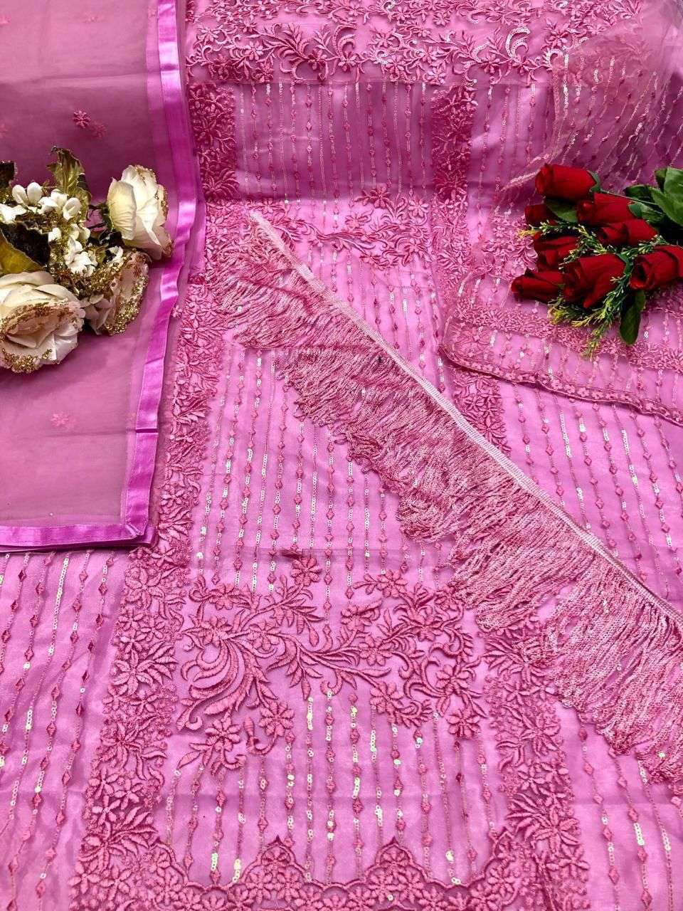 ZF 07 BY LAAIBAH DESIGNER FESTIVE PAKISTANI SUITS COLLECTION BEAUTIFUL STYLISH FANCY COLORFUL PARTY WEAR & OCCASIONAL WEAR BUTTERFLY NET WITH EMBROIDERED DRESSES AT WHOLESALE PRICE