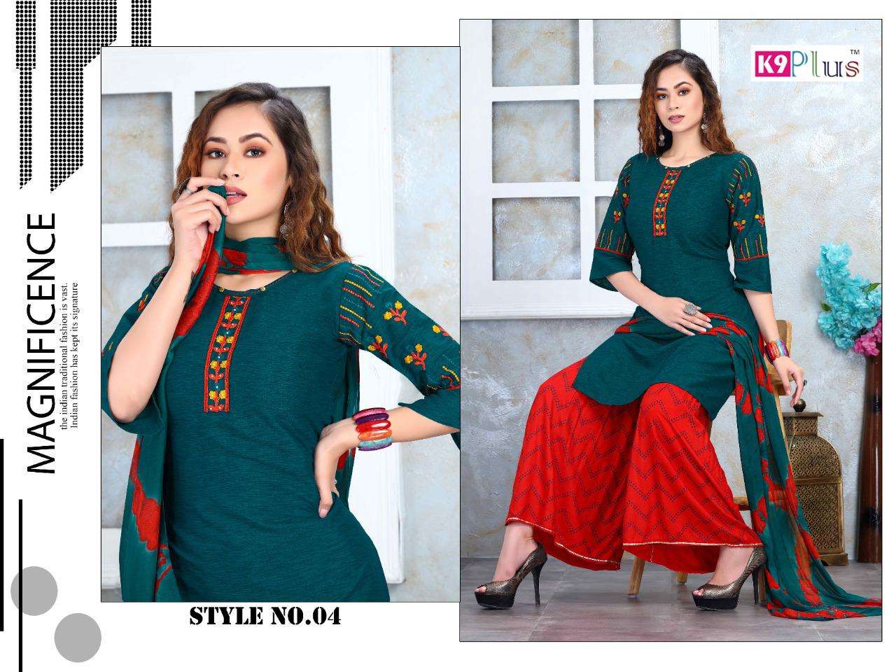 ANAMIKA VOL-2 BY K9 PLUS 01 TO 08 SERIES BEAUTIFUL SUITS COLORFUL STYLISH FANCY CASUAL WEAR & ETHNIC WEAR HEAVY RAYON EMBROIDERED DRESSES AT WHOLESALE PRICE