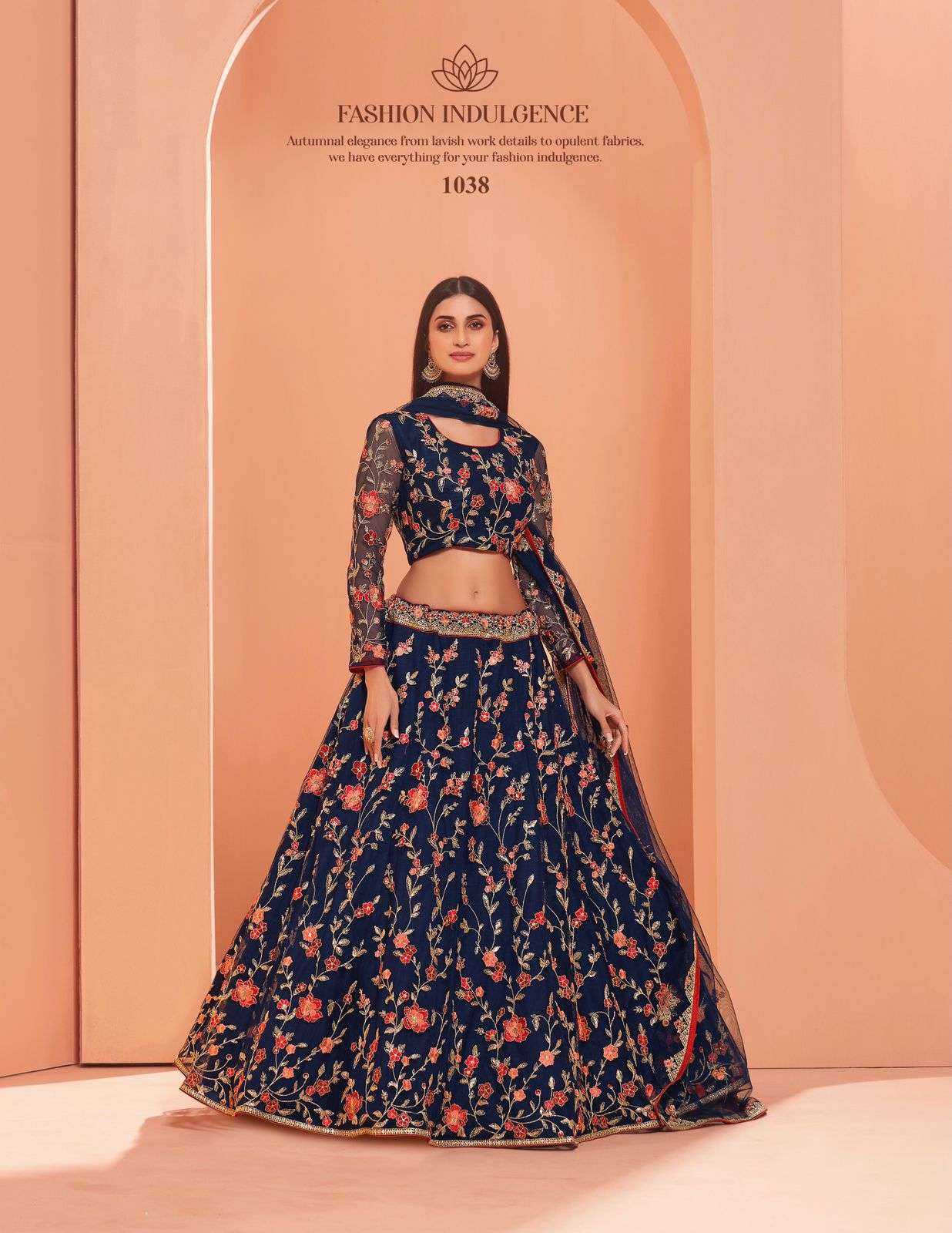 WEDDING AFFAIR VOL-2 BY ALIZEH 1035 TO 1038 SERIES INDIAN TRADITIONAL BEAUTIFUL STYLISH DESIGNER BANARASI SILK JACQUARD EMBROIDERED PARTY WEAR HEAVY NET LEHENGAS AT WHOLESALE PRICE