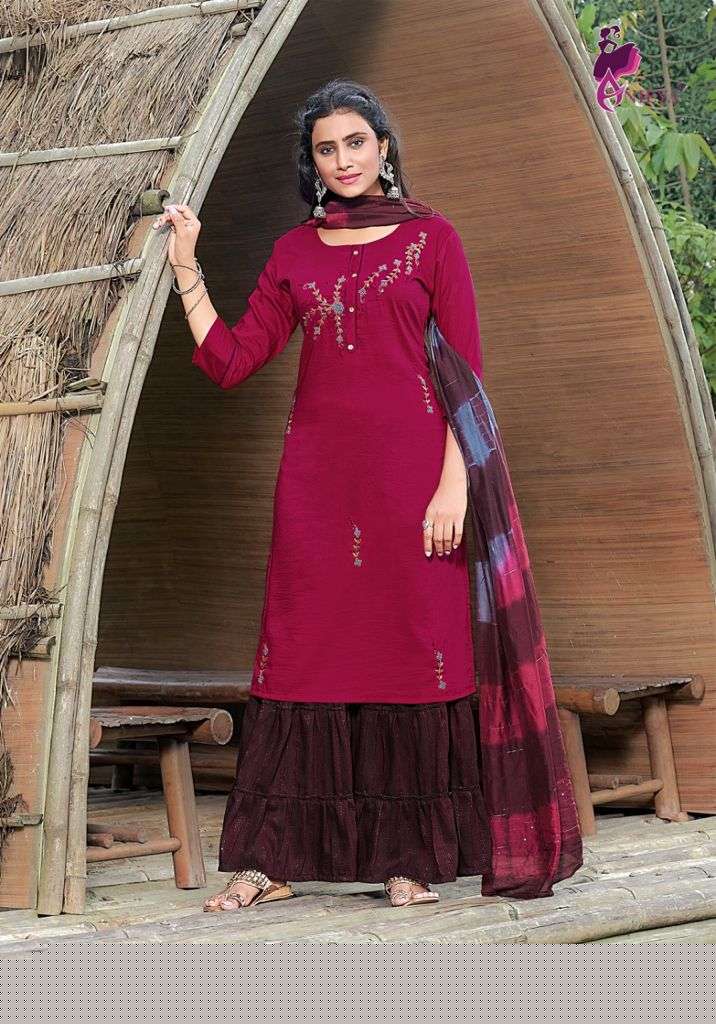 SABORNI BY ANIEYA 1001 TO 1004 SERIES BEAUTIFUL SUITS COLORFUL STYLISH FANCY CASUAL WEAR & ETHNIC WEAR CHINNON WITH WORK DRESSES AT WHOLESALE PRICE