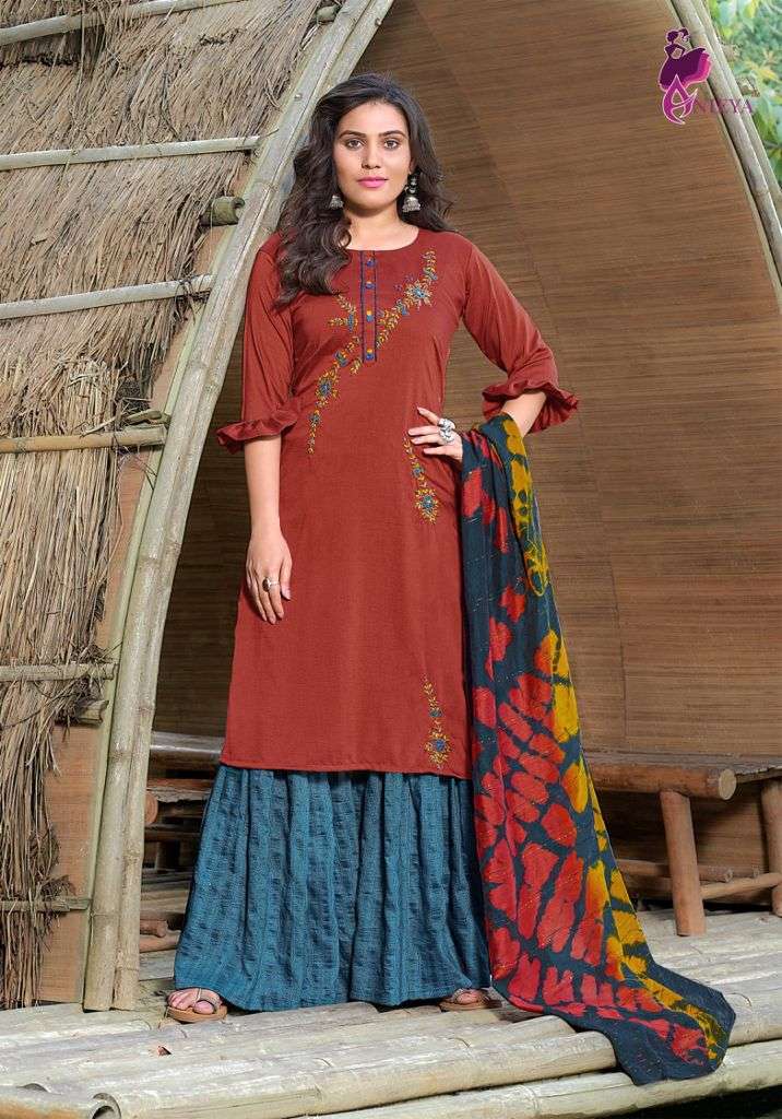 SABORNI BY ANIEYA 1001 TO 1004 SERIES BEAUTIFUL SUITS COLORFUL STYLISH FANCY CASUAL WEAR & ETHNIC WEAR CHINNON WITH WORK DRESSES AT WHOLESALE PRICE