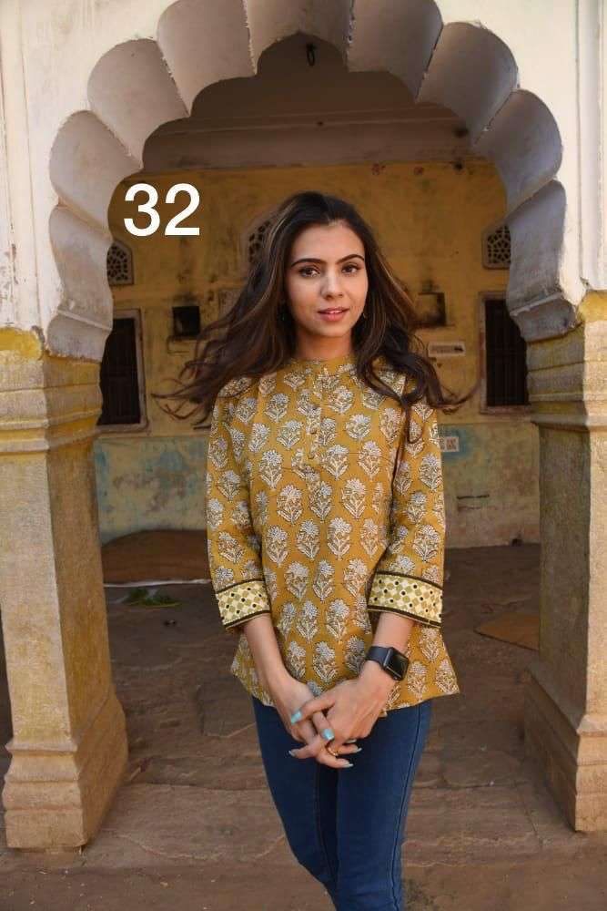 WESTERN TOPS VOL-4 BY KAAMIRI DESIGNER BEAUTIFUL STYLISH FANCY COLORFUL CASUAL WEAR & ETHNIC WEAR & READY TO WEAR SLUB DIGITAL PRINT TOPS AT WHOLESALE PRICE