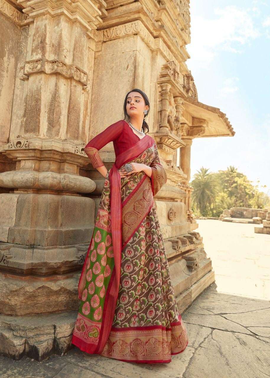 MUHURTAM PATTU BY SHREYANS 01 TO 04 SERIES INDIAN TRADITIONAL WEAR COLLECTION BEAUTIFUL STYLISH FANCY COLORFUL PARTY WEAR & OCCASIONAL WEAR LINEN SLUB SILK SAREES AT WHOLESALE PRICE