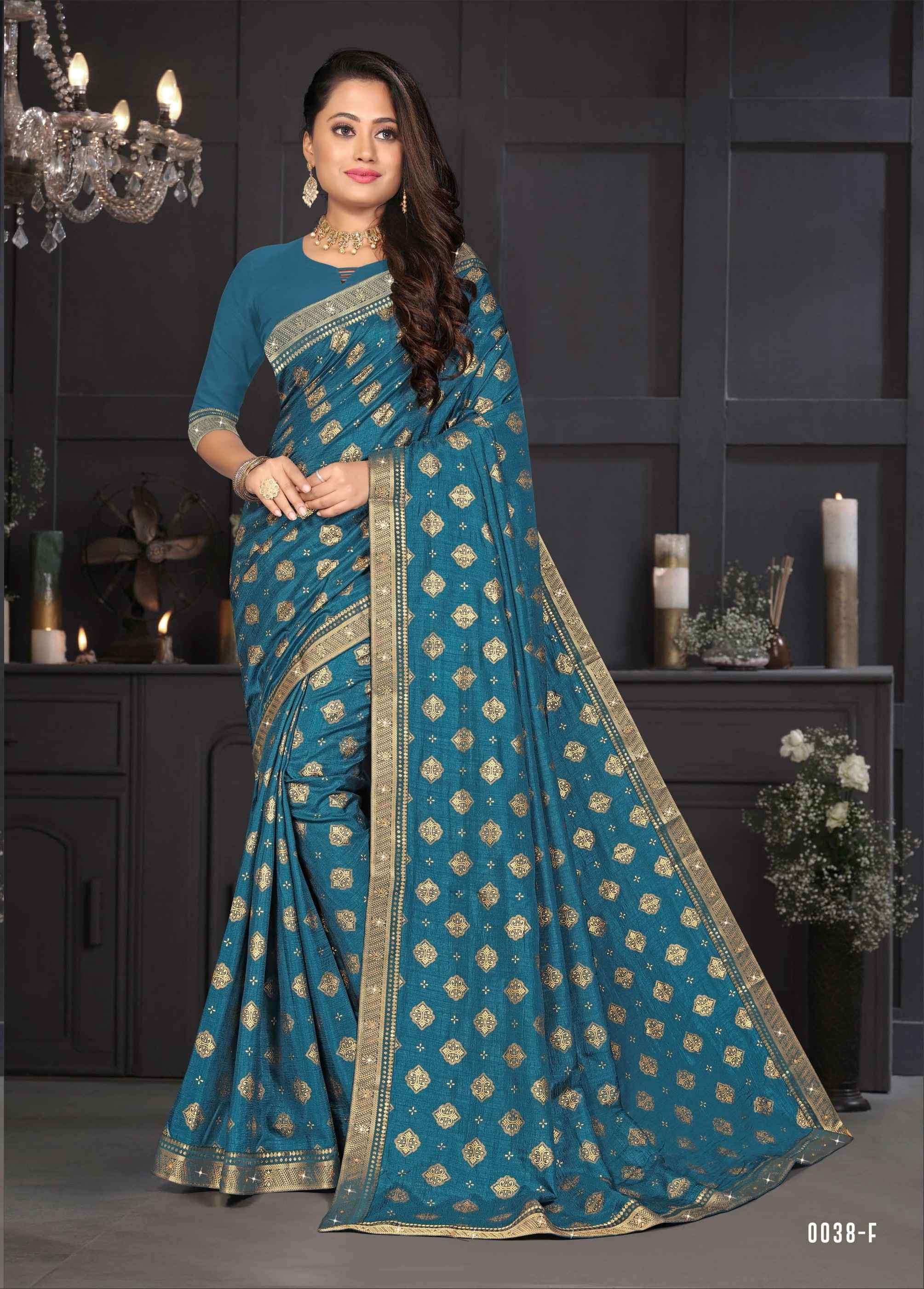 PISTA RABDI BY INDIAN WOMEN 0038-A TO 0038-H SERIES INDIAN TRADITIONAL WEAR COLLECTION BEAUTIFUL STYLISH FANCY COLORFUL PARTY WEAR & OCCASIONAL WEAR VICHITRA SILK SAREES AT WHOLESALE PRICE