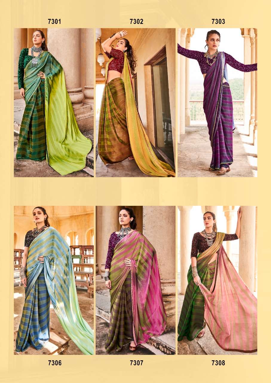 EESVARI BY KASHVI CREATION 7301 TO 7310 SERIES INDIAN TRADITIONAL WEAR COLLECTION BEAUTIFUL STYLISH FANCY COLORFUL PARTY WEAR & OCCASIONAL WEAR SATIN SAREES AT WHOLESALE PRICE