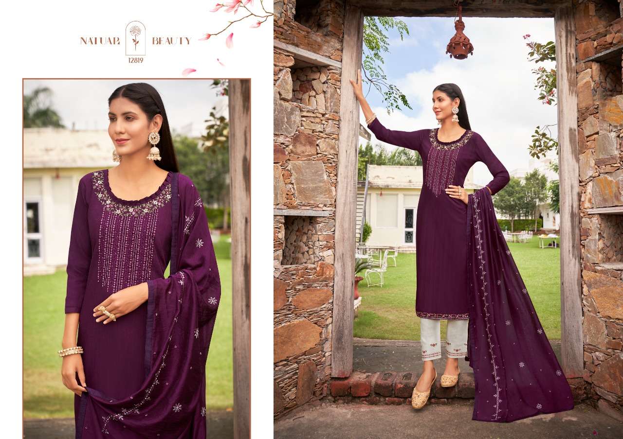 SUNDRI BY KIVI 12819 TO 12826 SERIES BEAUTIFUL SUITS COLORFUL STYLISH FANCY CASUAL WEAR & ETHNIC WEAR HEAVY RAYON EMBROIDERED DRESSES AT WHOLESALE PRICE