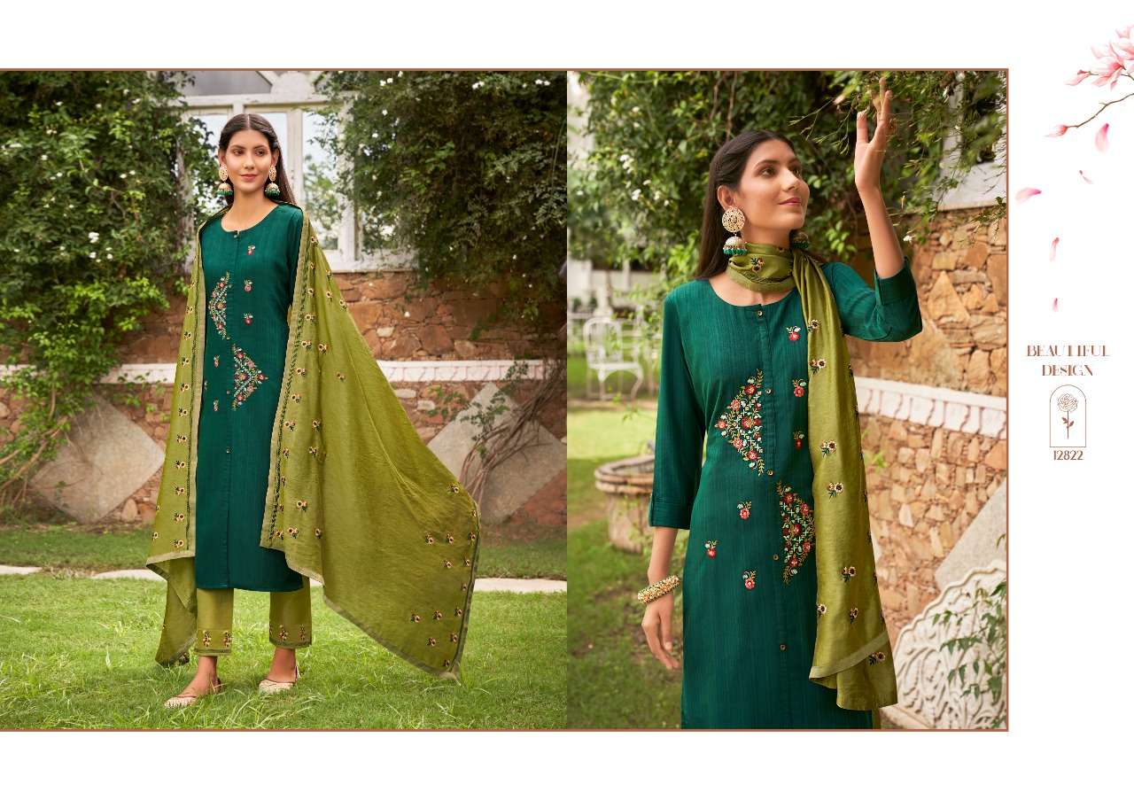 SUNDRI BY KIVI 12819 TO 12826 SERIES BEAUTIFUL SUITS COLORFUL STYLISH FANCY CASUAL WEAR & ETHNIC WEAR HEAVY RAYON EMBROIDERED DRESSES AT WHOLESALE PRICE