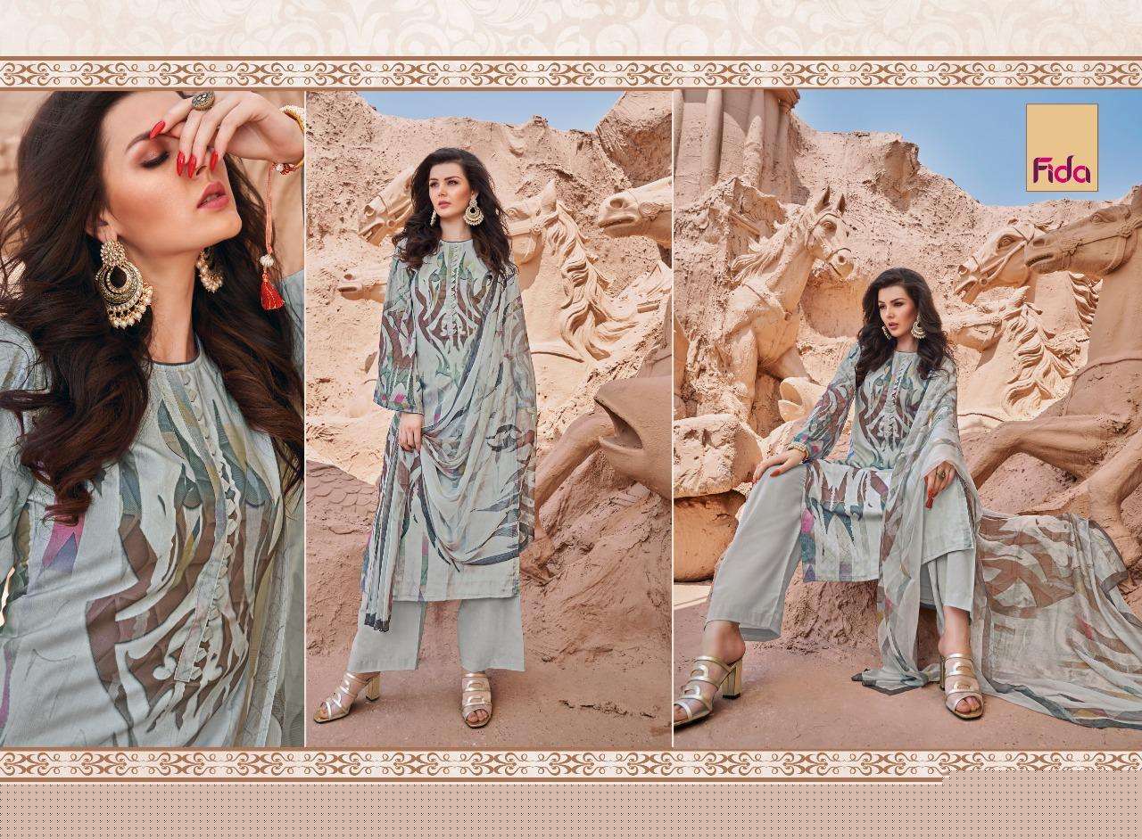 KIMAYA BY FIDA 1001 TO 1006 SERIES BEAUTIFUL SUITS COLORFUL STYLISH FANCY CASUAL WEAR & ETHNIC WEAR PASHMINA WOOL PRINT DRESSES AT WHOLESALE PRICE