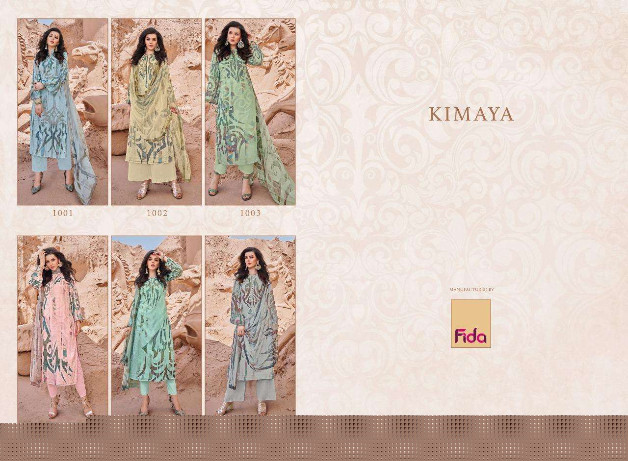 KIMAYA BY FIDA 1001 TO 1006 SERIES BEAUTIFUL SUITS COLORFUL STYLISH FANCY CASUAL WEAR & ETHNIC WEAR PASHMINA WOOL PRINT DRESSES AT WHOLESALE PRICE