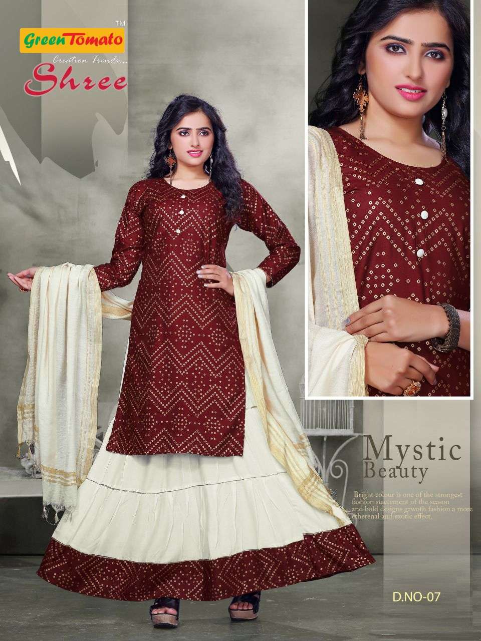 SHREE BY GREEN TOMATO 01 TO 08 SERIES BEAUTIFUL SUITS COLORFUL STYLISH FANCY CASUAL WEAR & ETHNIC WEAR HEAVY RAYON DRESSES AT WHOLESALE PRICE
