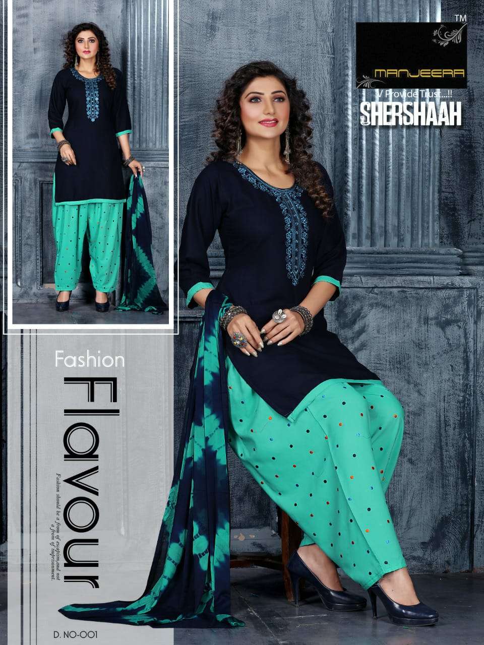 SHERSHAAH BY MANJEERA 001 TO 008 SERIES BEAUTIFUL PATIYALA SUITS COLORFUL STYLISH FANCY CASUAL WEAR & ETHNIC WEAR RAYON DRESSES AT WHOLESALE PRICE