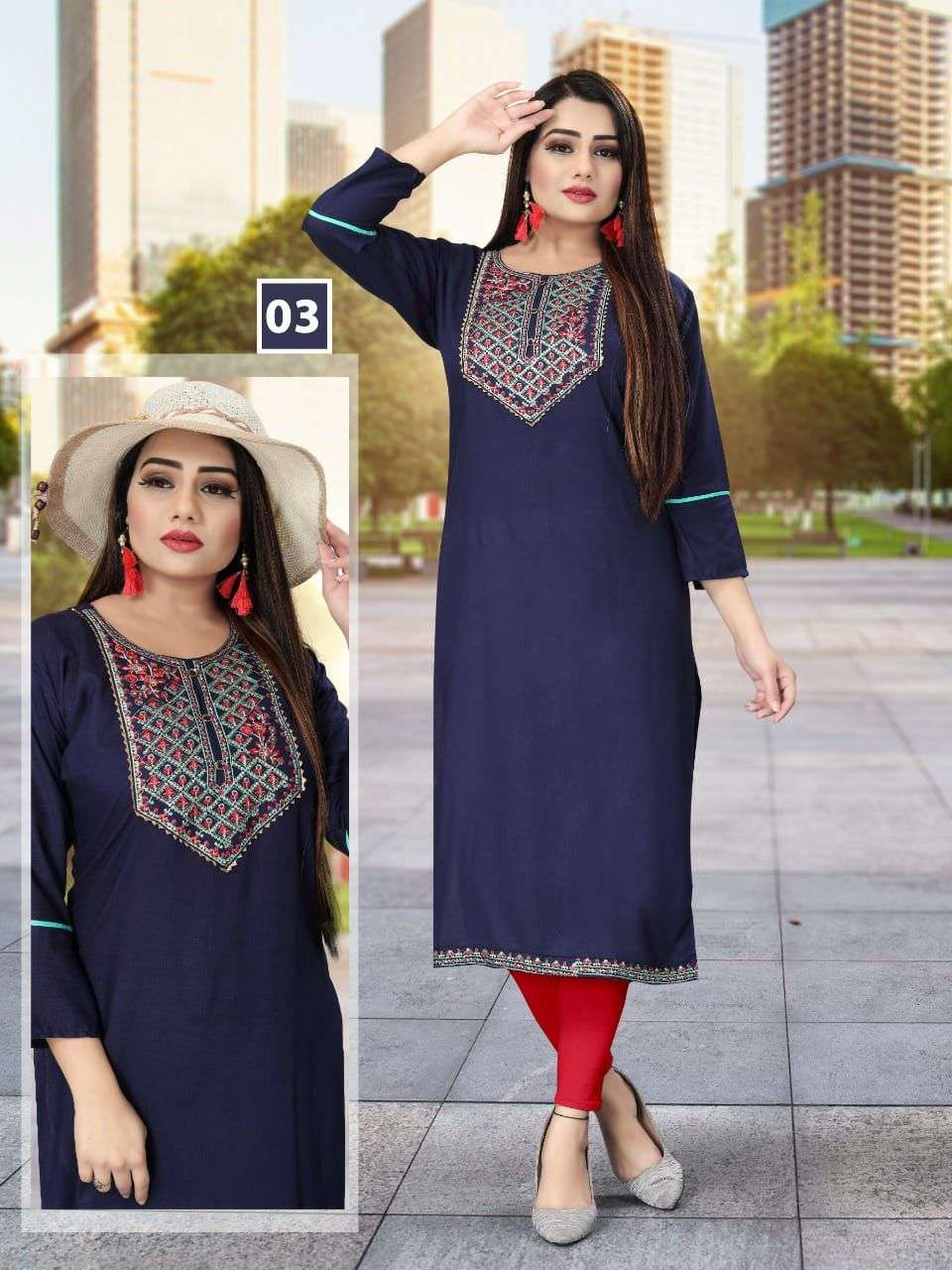ZALAK BY BEAUTY QUEEN 01 TO 09 SERIES DESIGNER STYLISH FANCY COLORFUL BEAUTIFUL PARTY WEAR & ETHNIC WEAR COLLECTION RAYON EMBROIDERY KURTIS AT WHOLESALE PRICE