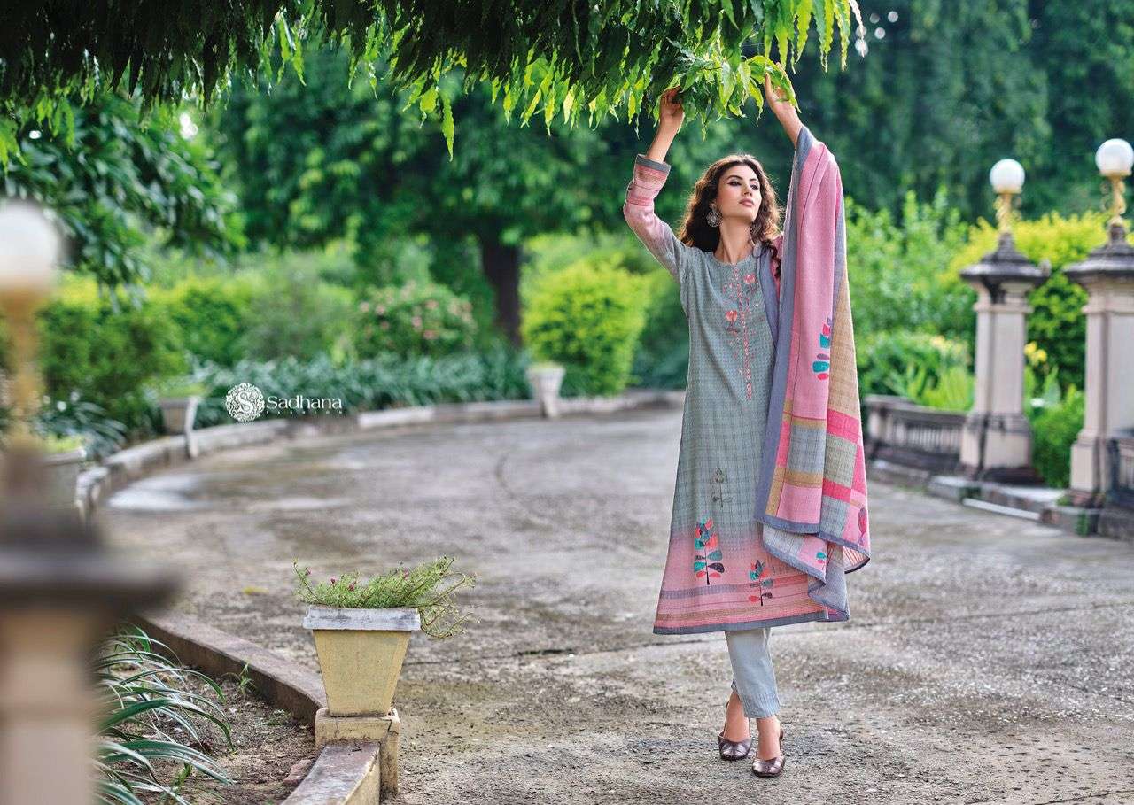 BLOSSOM BY SADHANA FASHION 10073 TO 10078 SERIES BEAUTIFUL STYLISH SUITS FANCY COLORFUL CASUAL WEAR & ETHNIC WEAR & READY TO WEAR PURE PASHMINA PRINTED DRESSES AT WHOLESALE PRICE