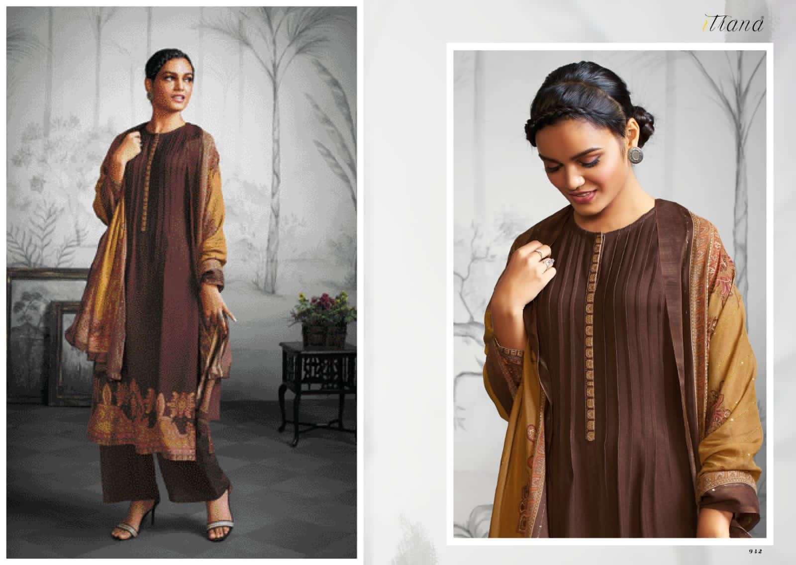 NIRVANA BY ITRANA BEAUTIFUL STYLISH SUITS FANCY COLORFUL CASUAL WEAR & ETHNIC WEAR & READY TO WEAR TWILL PRINTED DRESSES AT WHOLESALE PRICE