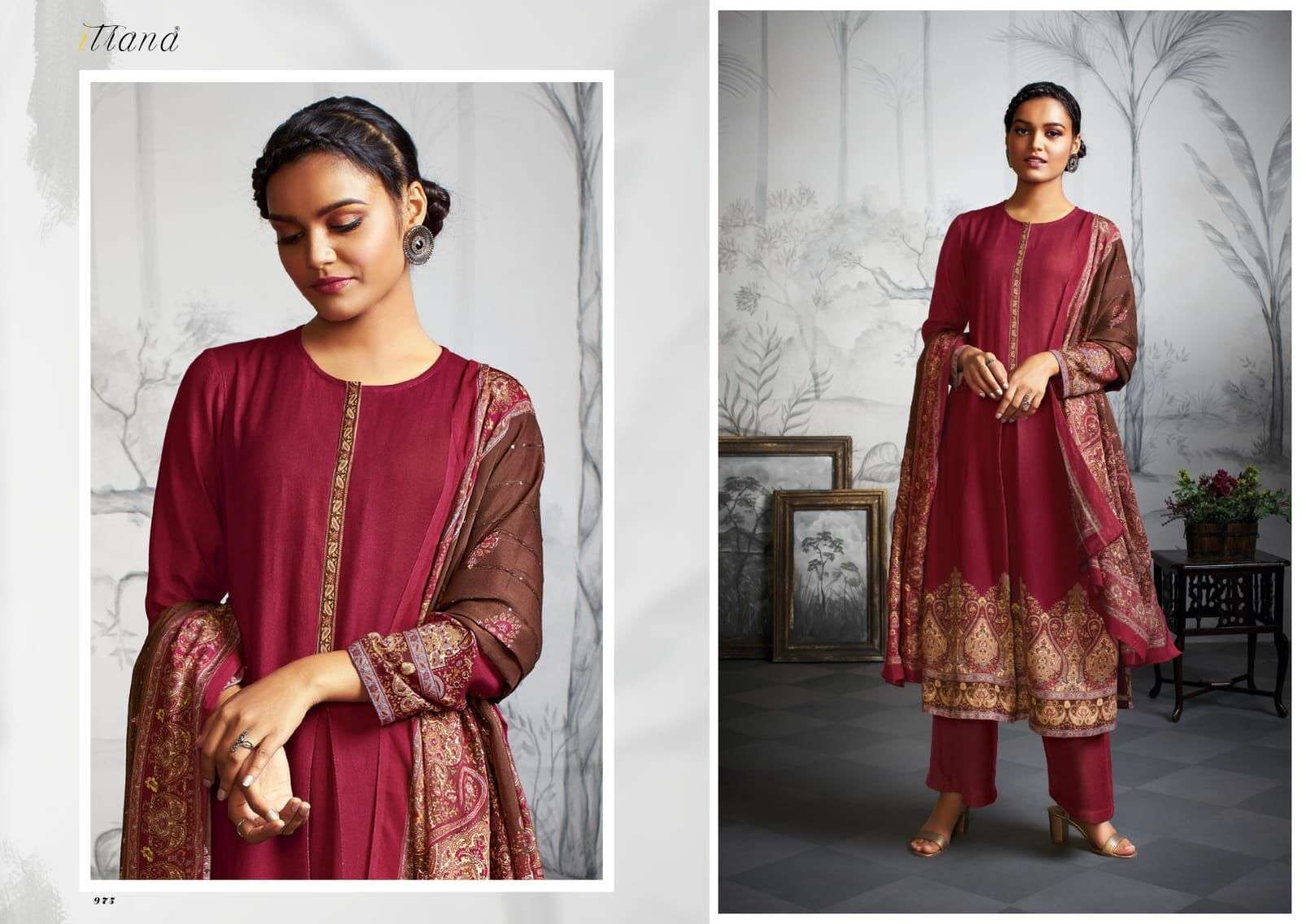 NIRVANA BY ITRANA BEAUTIFUL STYLISH SUITS FANCY COLORFUL CASUAL WEAR & ETHNIC WEAR & READY TO WEAR TWILL PRINTED DRESSES AT WHOLESALE PRICE