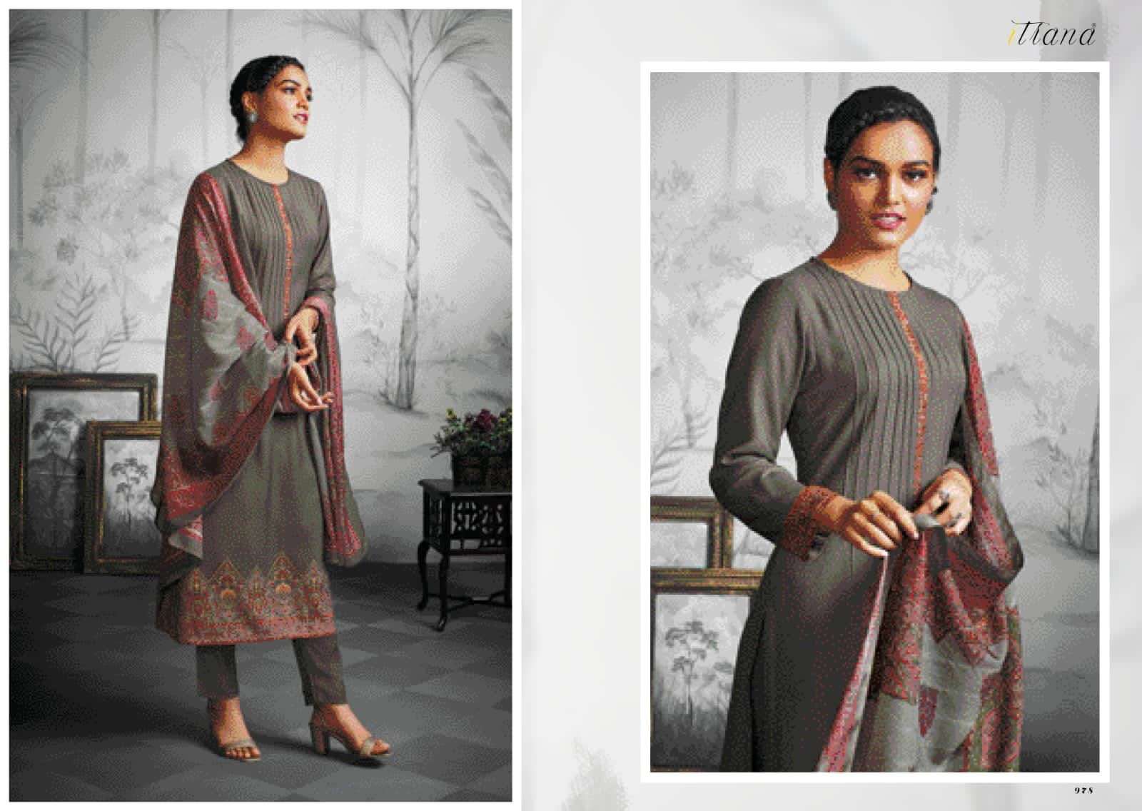 NIRVANA BY ITRANA BEAUTIFUL STYLISH SUITS FANCY COLORFUL CASUAL WEAR & ETHNIC WEAR & READY TO WEAR TWILL PRINTED DRESSES AT WHOLESALE PRICE