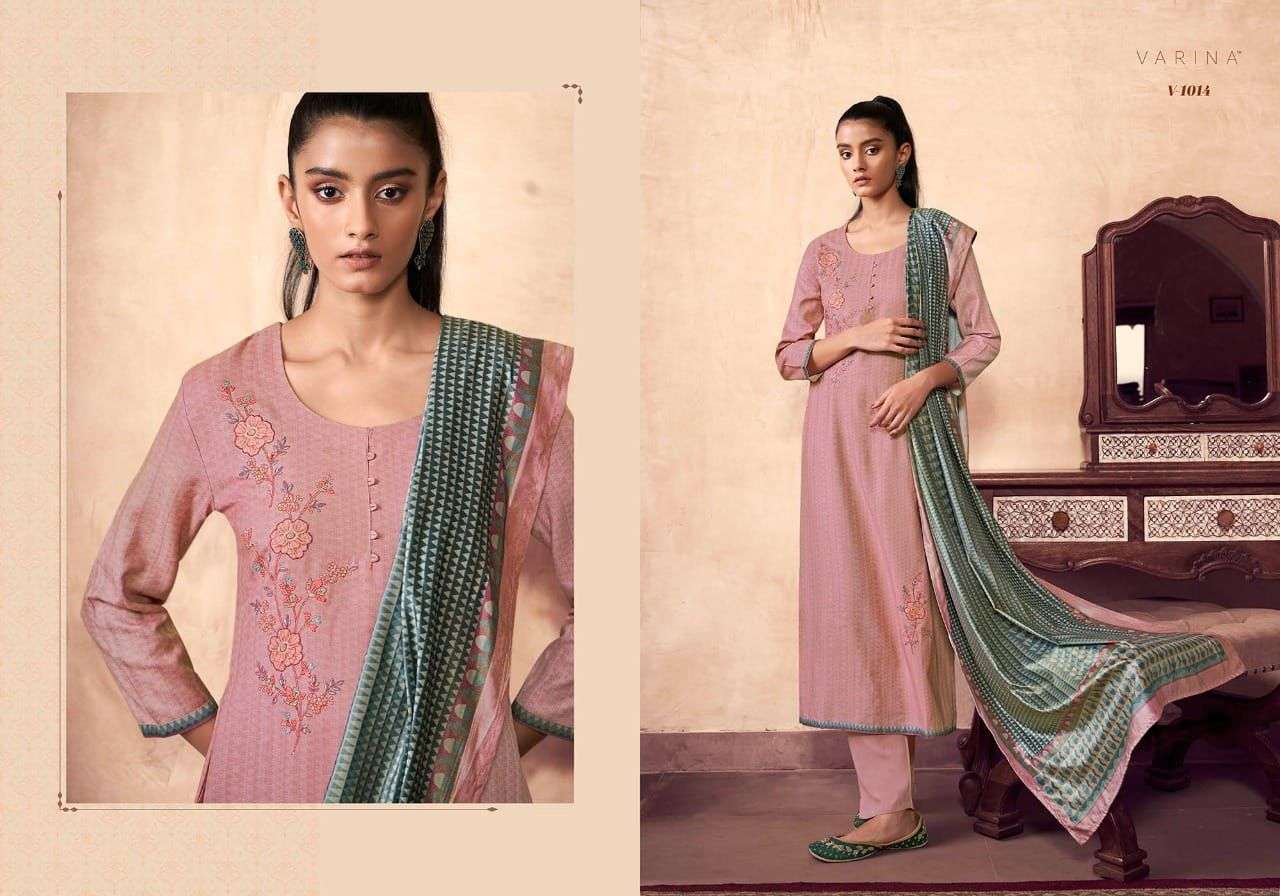 NIMAISHA BY VARINA 1011 TO 1018 SERIES BEAUTIFUL SUITS COLORFUL STYLISH FANCY CASUAL WEAR & ETHNIC WEAR PASHMINA PRINT DRESSES AT WHOLESALE PRICE