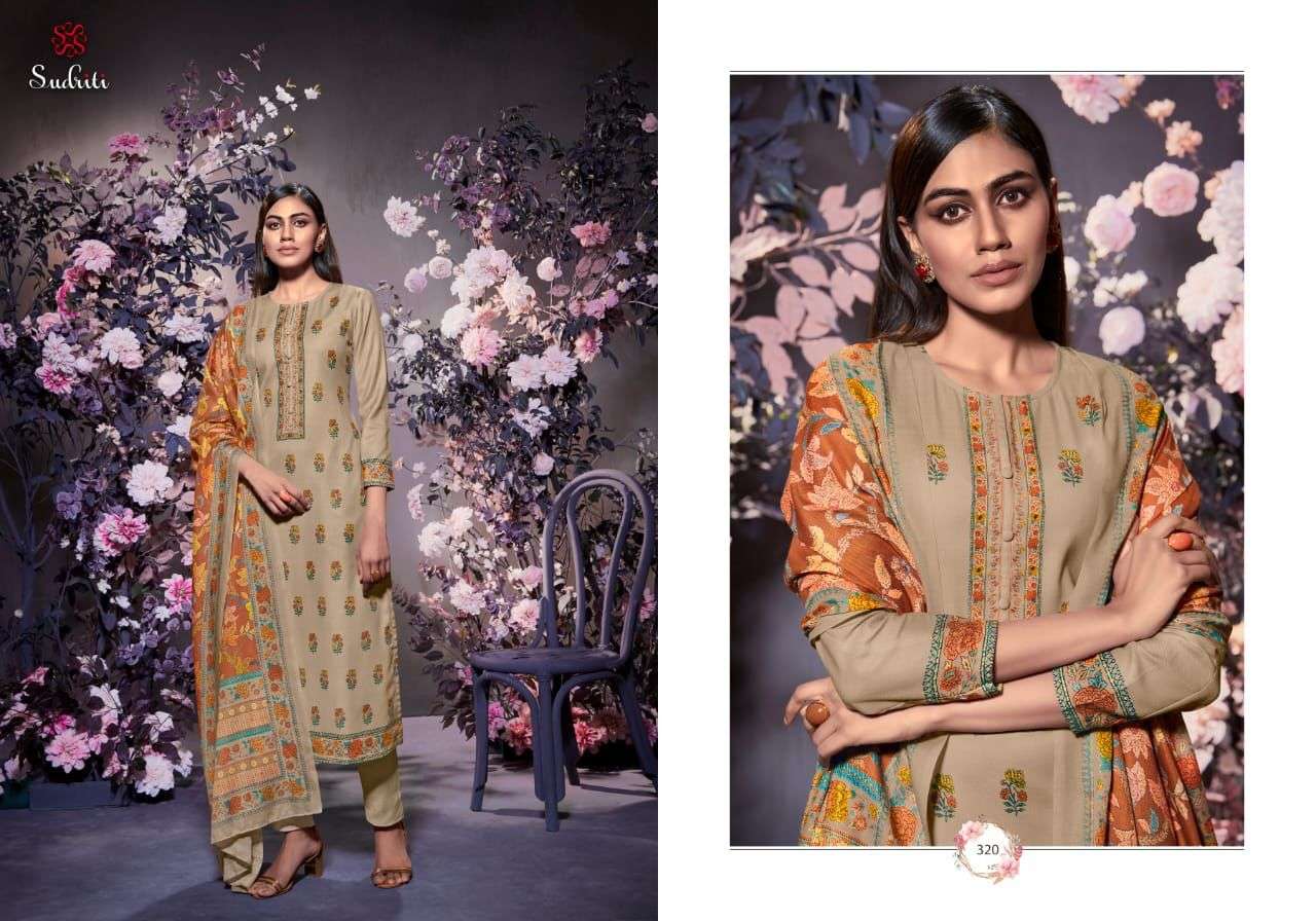 SANGHI BY SUDRITI BEAUTIFUL SUITS COLORFUL STYLISH FANCY CASUAL WEAR & ETHNIC WEAR PASHMINA TWILL DIGITAL PRINT DRESSES AT WHOLESALE PRICE