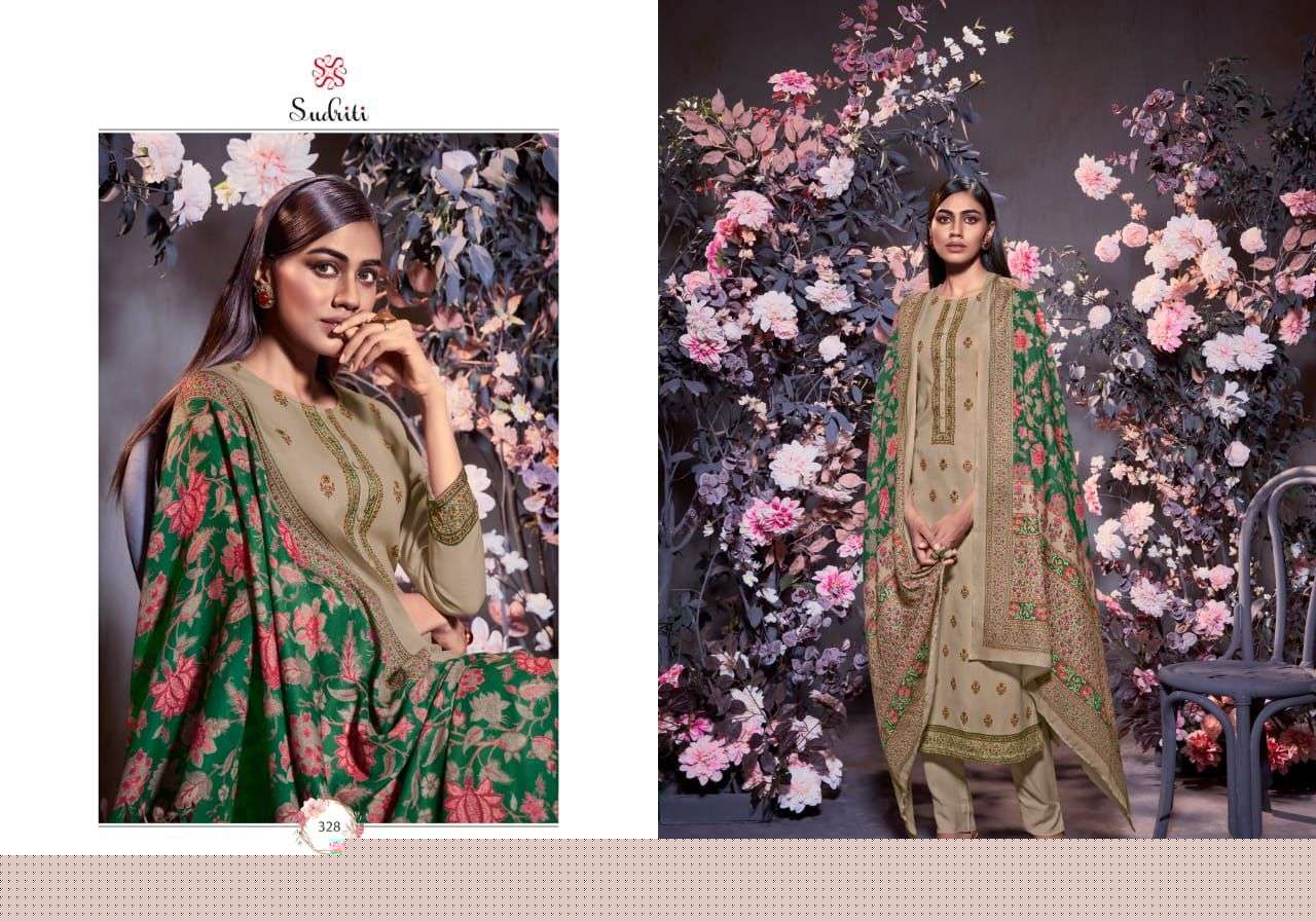 SANGHI BY SUDRITI BEAUTIFUL SUITS COLORFUL STYLISH FANCY CASUAL WEAR & ETHNIC WEAR PASHMINA TWILL DIGITAL PRINT DRESSES AT WHOLESALE PRICE