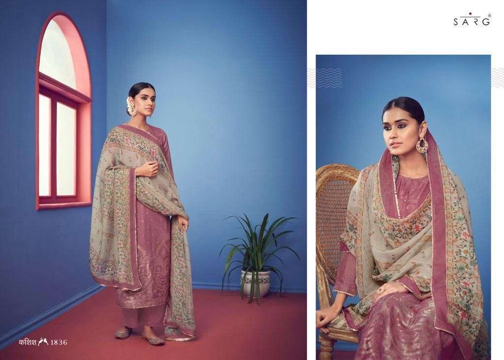 KASHISH BY SARG BEAUTIFUL STYLISH SUITS FANCY COLORFUL CASUAL WEAR & ETHNIC WEAR & READY TO WEAR PURA RUSSIAN SILK DRESSES AT WHOLESALE PRICE