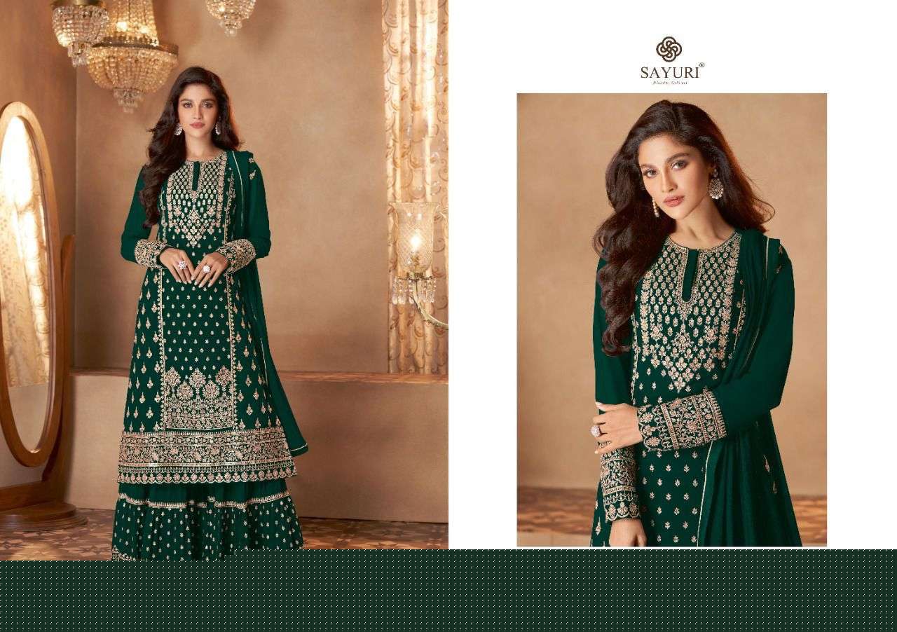 ZOHRA BY SAYURI 128-A TO 128-E SERIES DESIGNER WEDDING COLLECTION BEAUTIFUL STYLISH FANCY COLORFUL PARTY WEAR & OCCASIONAL WEAR REAL GEORGETTE EMBROIDERED DRESSES AT WHOLESALE PRICE