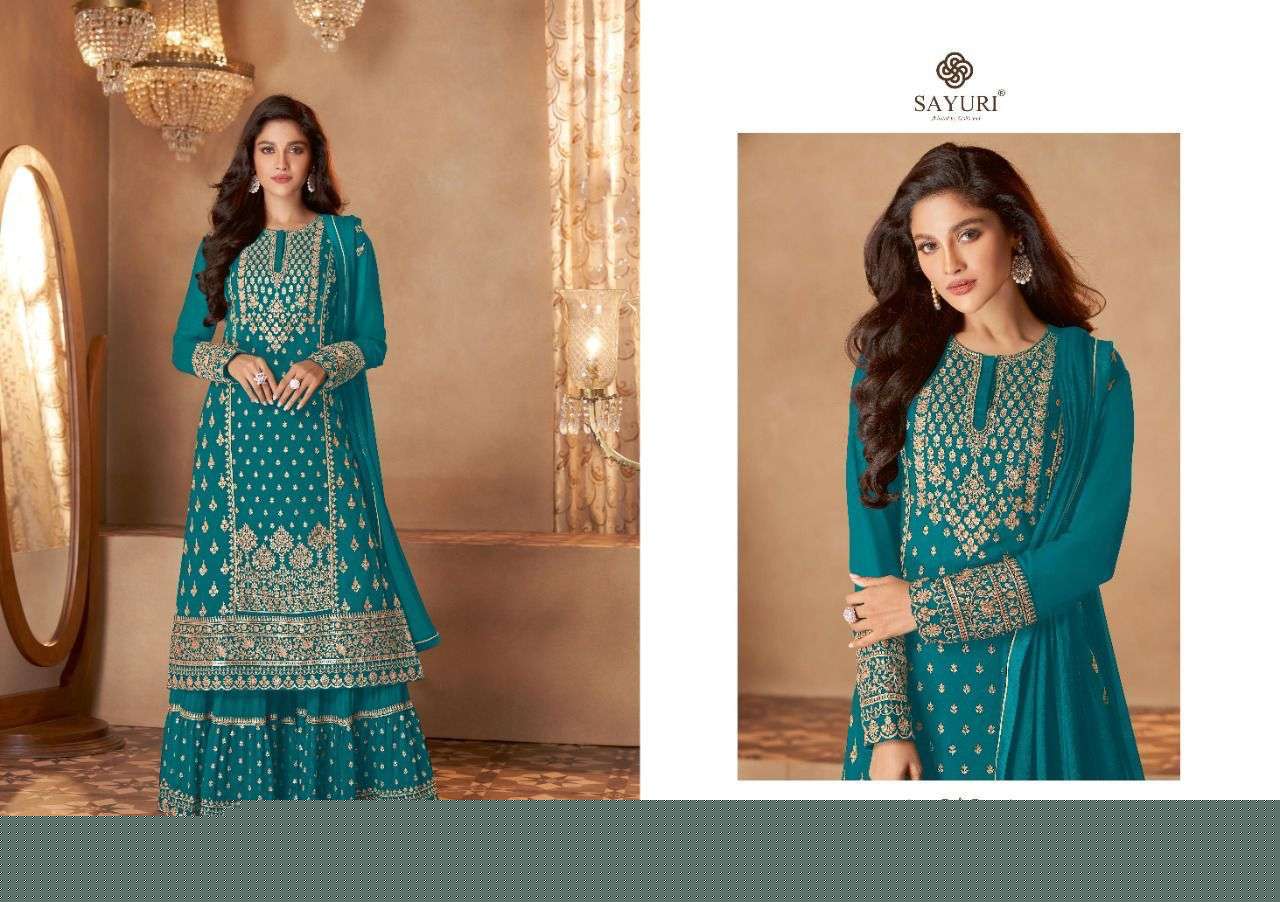 ZOHRA BY SAYURI 128-A TO 128-E SERIES DESIGNER WEDDING COLLECTION BEAUTIFUL STYLISH FANCY COLORFUL PARTY WEAR & OCCASIONAL WEAR REAL GEORGETTE EMBROIDERED DRESSES AT WHOLESALE PRICE