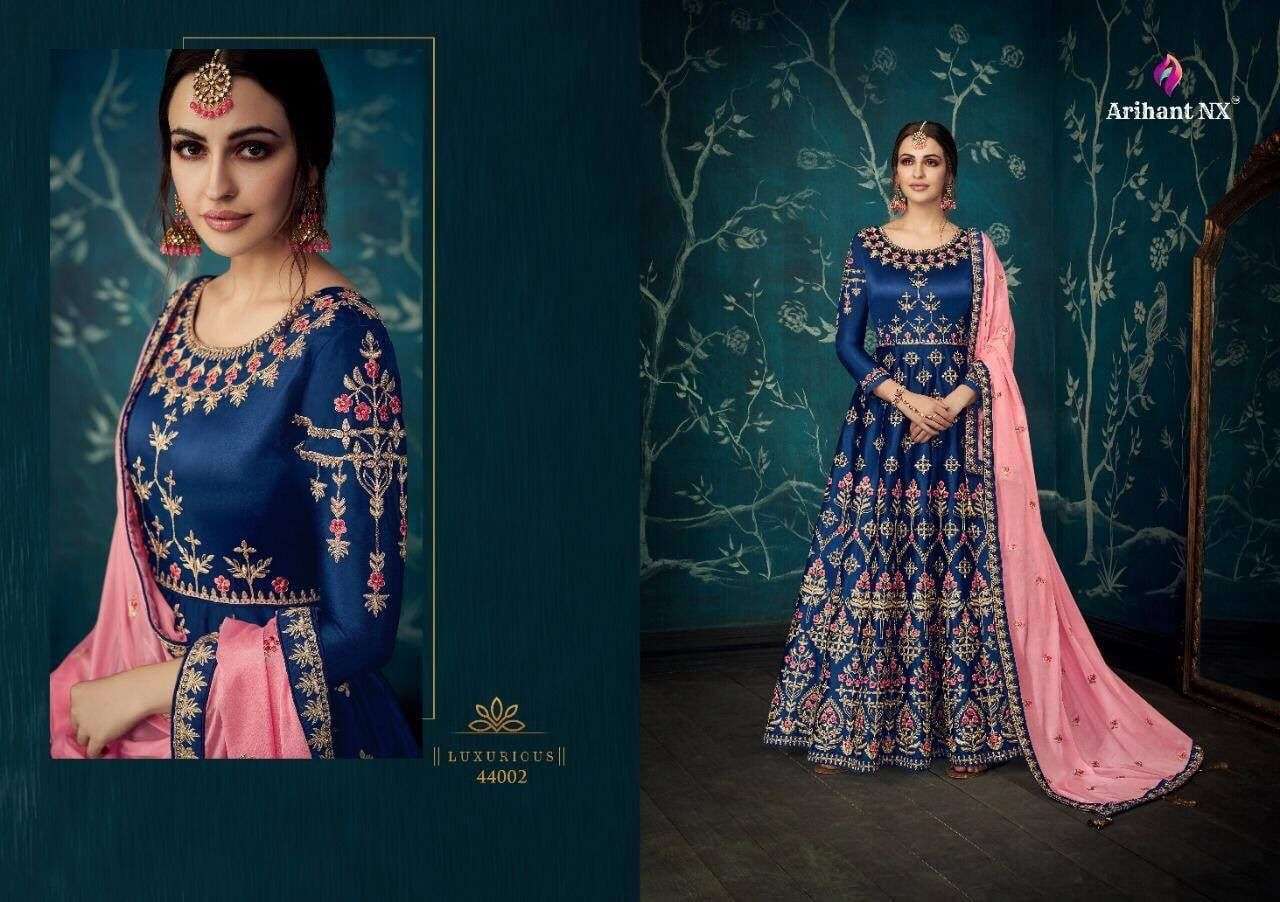 ARIHANT NX HIT COLLECTION BY ARIHNAT NX BEAUTIFUL SUITS COLORFUL STYLISH FANCY CASUAL WEAR & ETHNIC WEAR GEORGETTE/SILK DRESSES AT WHOLESALE PRICE