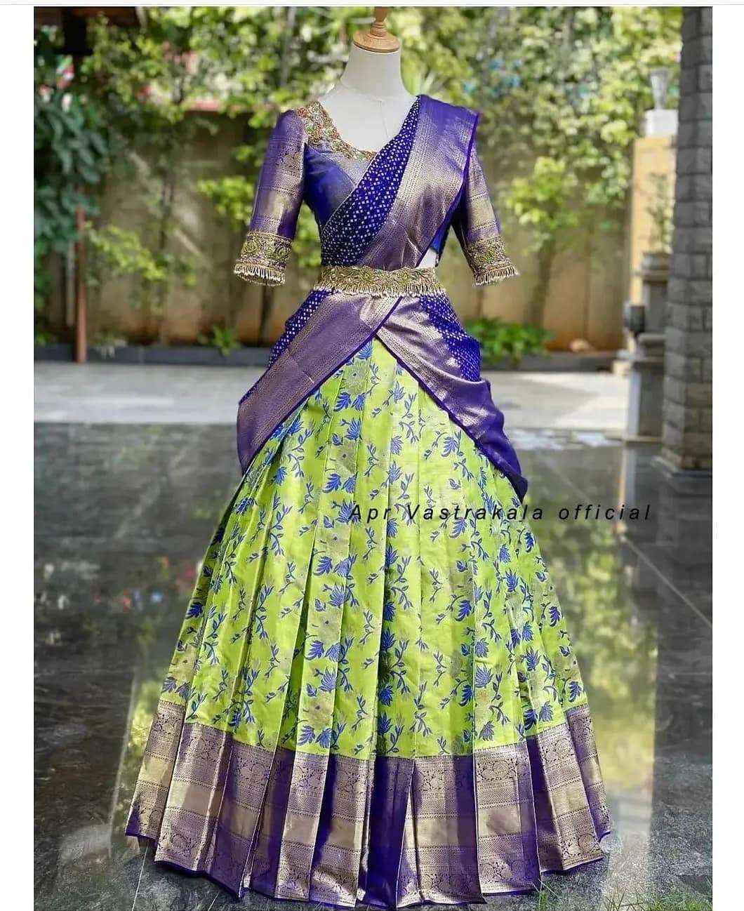 HALF SAREES VOL-38 BY FASHID WHOLESALE 3801 TO 3804 SERIES INDIAN TRADITIONAL WEAR COLLECTION BEAUTIFUL STYLISH FANCY COLORFUL PARTY WEAR & OCCASIONAL WEAR KANJIVARAM SILK SAREES AT WHOLESALE PRICE