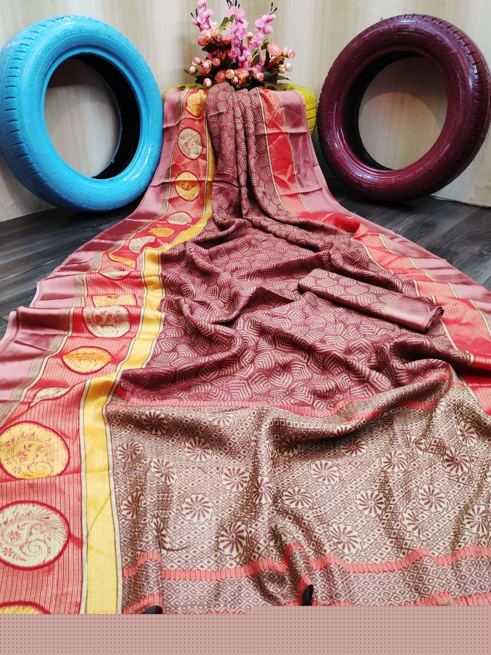 BRAZZO SILK BY MYRA 01 TO 03 SERIES INDIAN TRADITIONAL WEAR COLLECTION BEAUTIFUL STYLISH FANCY COLORFUL PARTY WEAR & OCCASIONAL WEAR BRASSO SILK SAREES AT WHOLESALE PRICE