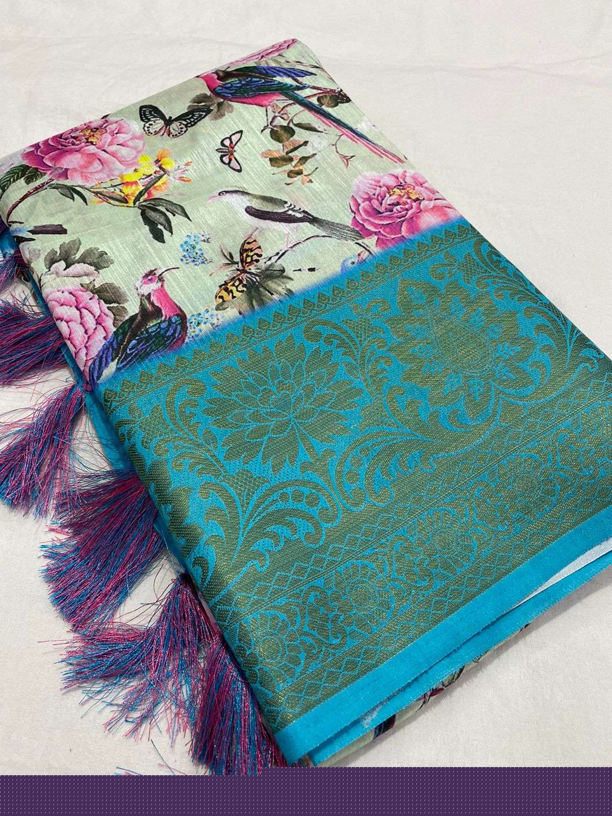 PLATINUM LINEN BY MYRA 01 TO 11 SERIES INDIAN TRADITIONAL WEAR COLLECTION BEAUTIFUL STYLISH FANCY COLORFUL PARTY WEAR & OCCASIONAL WEAR LINEN SAREES AT WHOLESALE PRICE