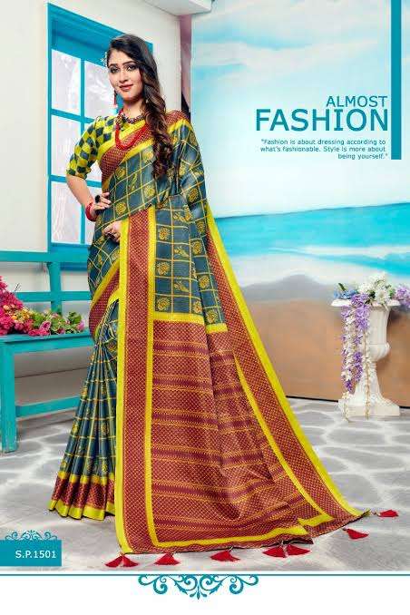 SILK PATTU BY VINAMRA 1501 TO 1512 SERIES INDIAN TRADITIONAL WEAR COLLECTION BEAUTIFUL STYLISH FANCY COLORFUL PARTY WEAR & OCCASIONAL WEAR SILK DIGITAL PRINT SAREES AT WHOLESALE PRICE