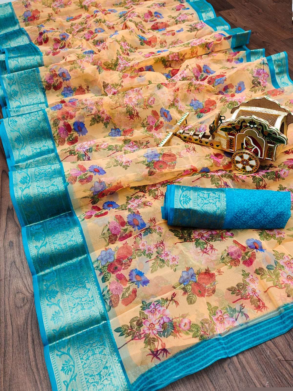 ORGANZA PRINT VOL-2 BY MYRA 201 TO 209 SERIES INDIAN TRADITIONAL WEAR COLLECTION BEAUTIFUL STYLISH FANCY COLORFUL PARTY WEAR & OCCASIONAL WEAR PREMIUM ORGANZA SAREES AT WHOLESALE PRICE