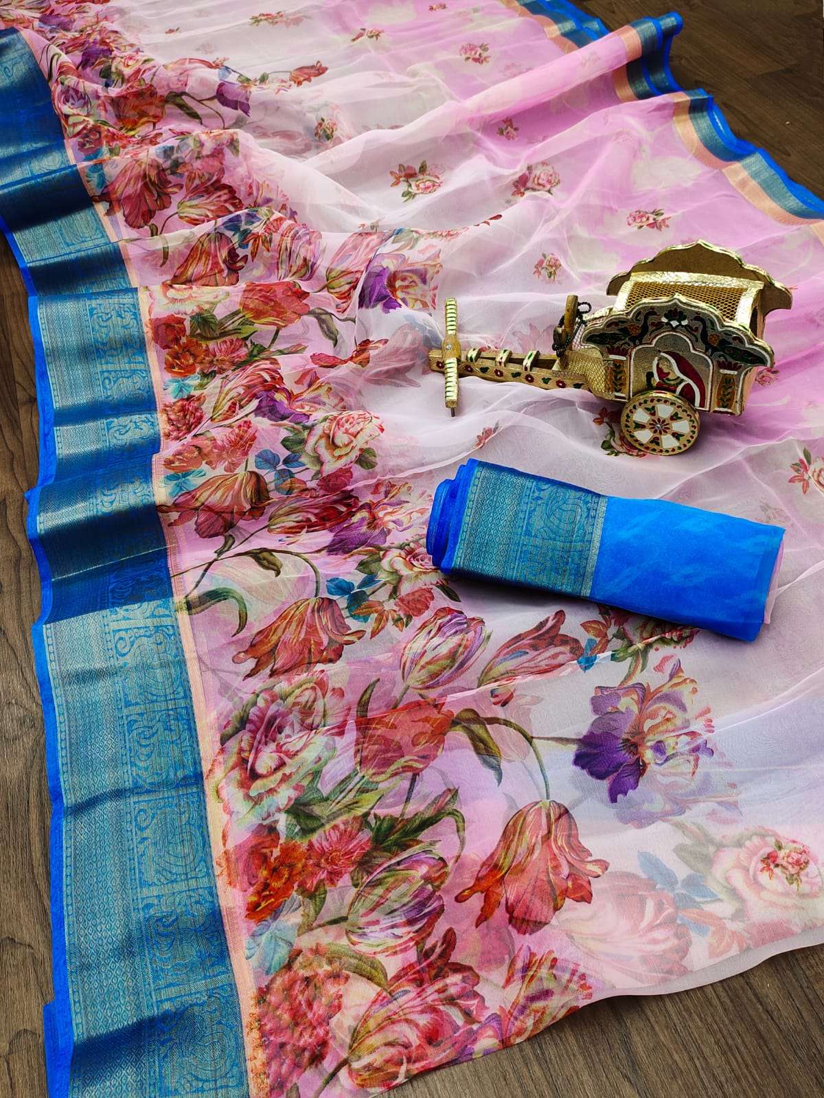 ORGANZA PRINT VOL-2 BY MYRA 201 TO 209 SERIES INDIAN TRADITIONAL WEAR COLLECTION BEAUTIFUL STYLISH FANCY COLORFUL PARTY WEAR & OCCASIONAL WEAR PREMIUM ORGANZA SAREES AT WHOLESALE PRICE
