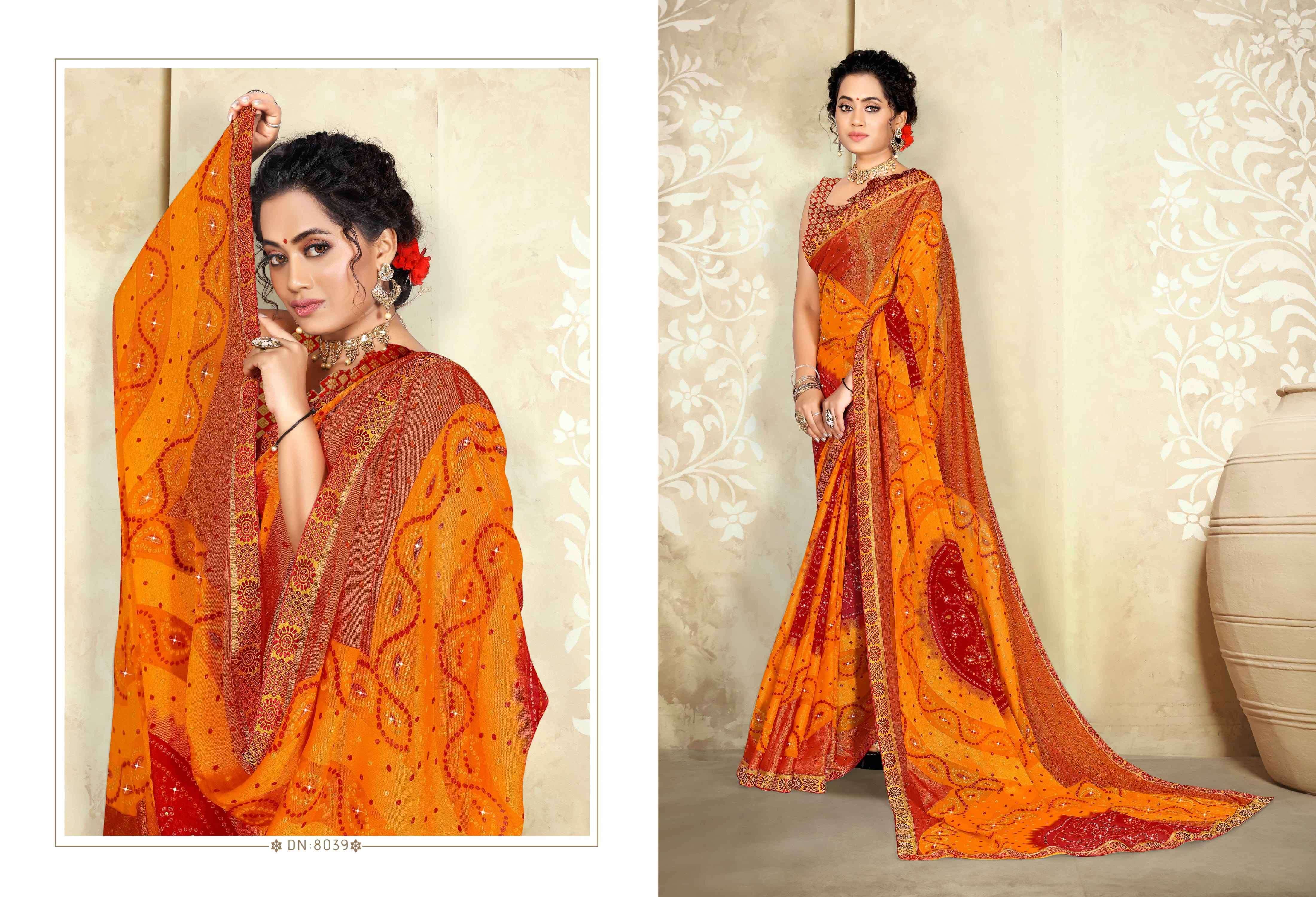 BULBUL BY BARGAD INDIAN TRADITIONAL WEAR COLLECTION BEAUTIFUL STYLISH FANCY COLORFUL PARTY WEAR & OCCASIONAL WEAR BRASSO SAREES AT WHOLESALE PRICE