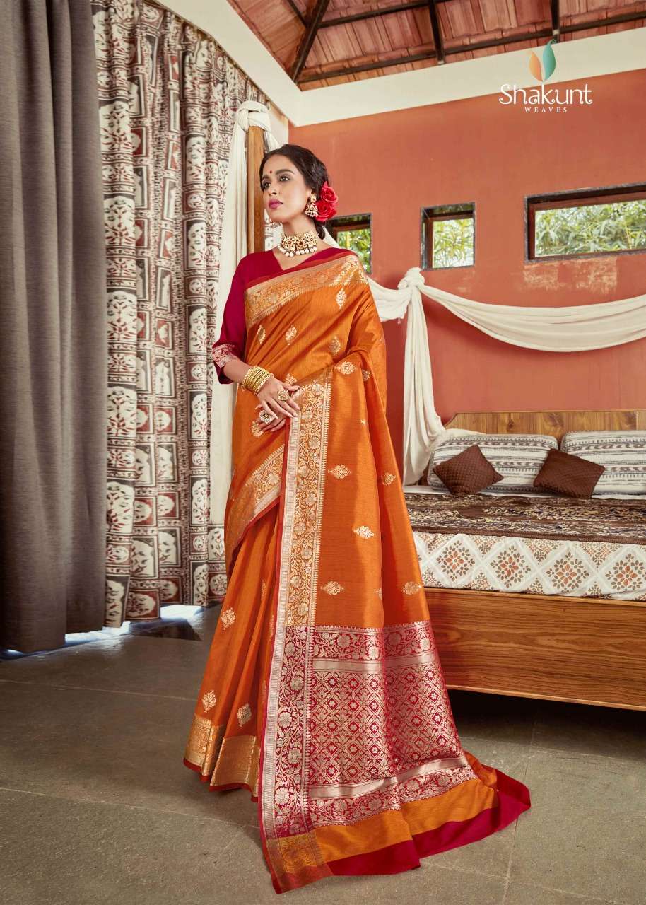 JAGMOHINI BY SHAKUNT 12561 TO 12566 SERIES INDIAN TRADITIONAL WEAR COLLECTION BEAUTIFUL STYLISH FANCY COLORFUL PARTY WEAR & OCCASIONAL WEAR SOFT SILK SAREES AT WHOLESALE PRICE