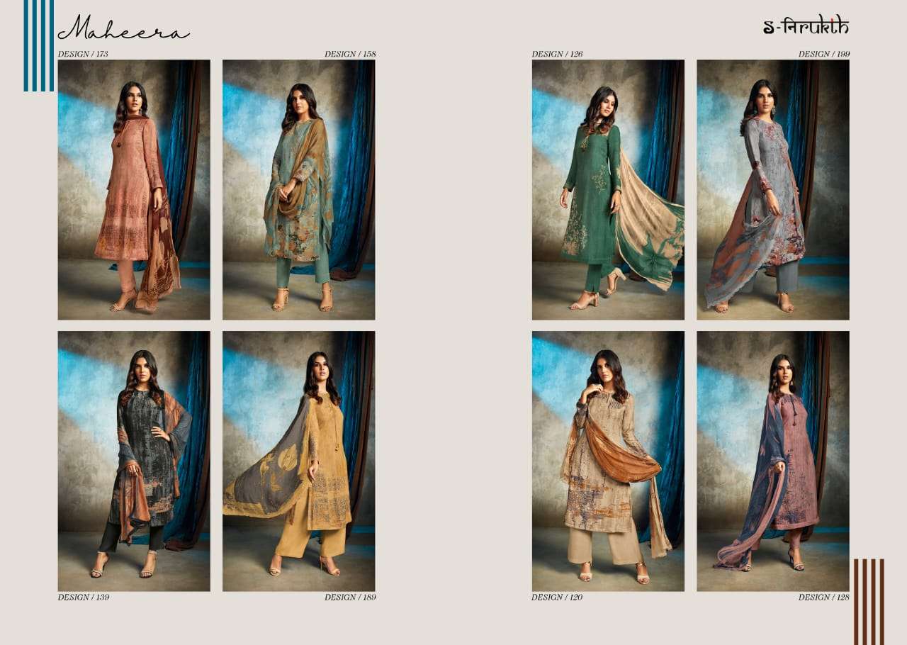 Maheera By S-Nirukth Beautiful Stylish Suits Fancy Colorful Casual Wear & Ethnic Wear & Ready To Wear Pashmina Twill Print With Embroidery Dresses At Wholesale Price