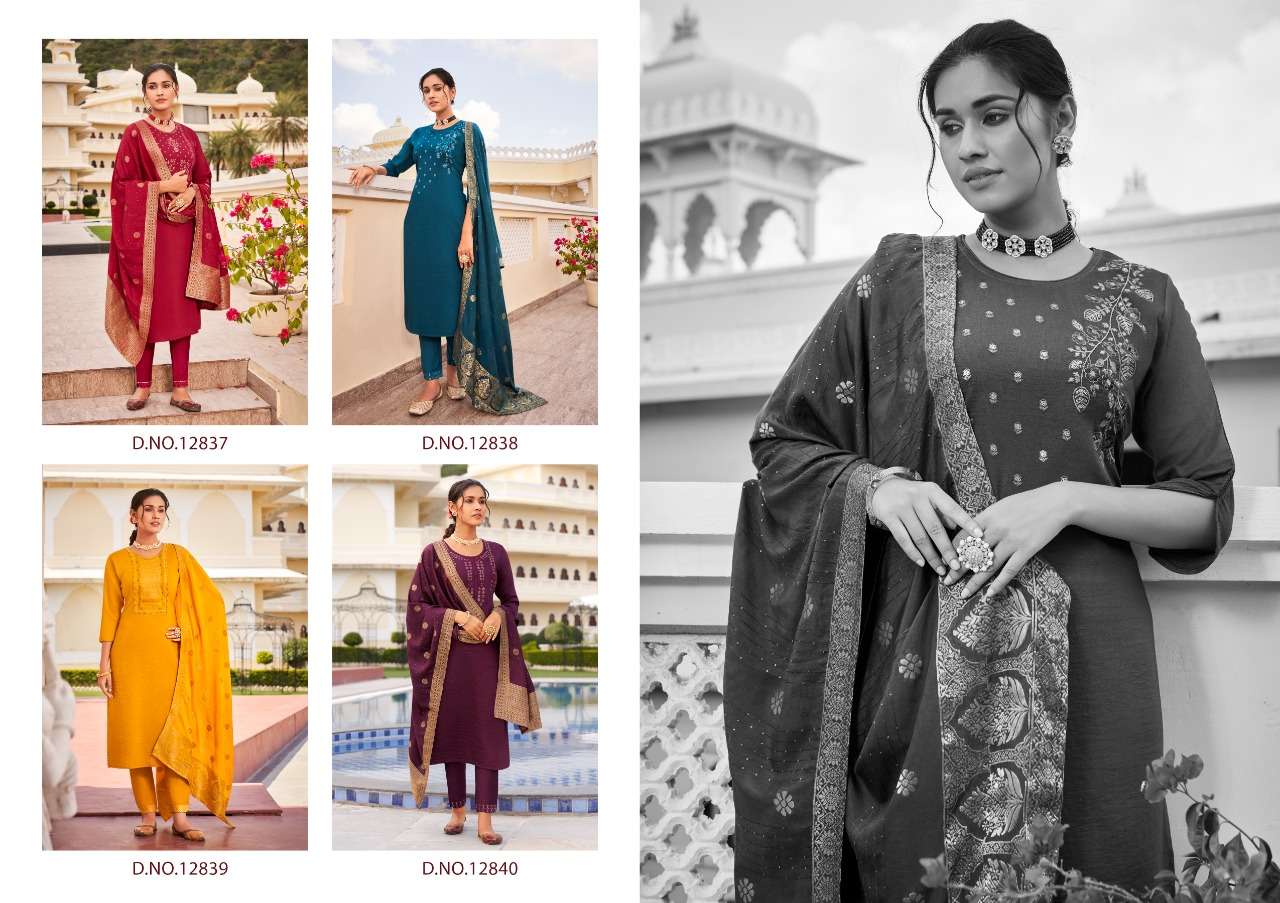 RIWAYAT BY KIVI 12837 TO 12840 SERIES BEAUTIFUL SUITS COLORFUL STYLISH FANCY CASUAL WEAR & ETHNIC WEAR PARAMPARA SILK EMBROIDERED DRESSES AT WHOLESALE PRICE