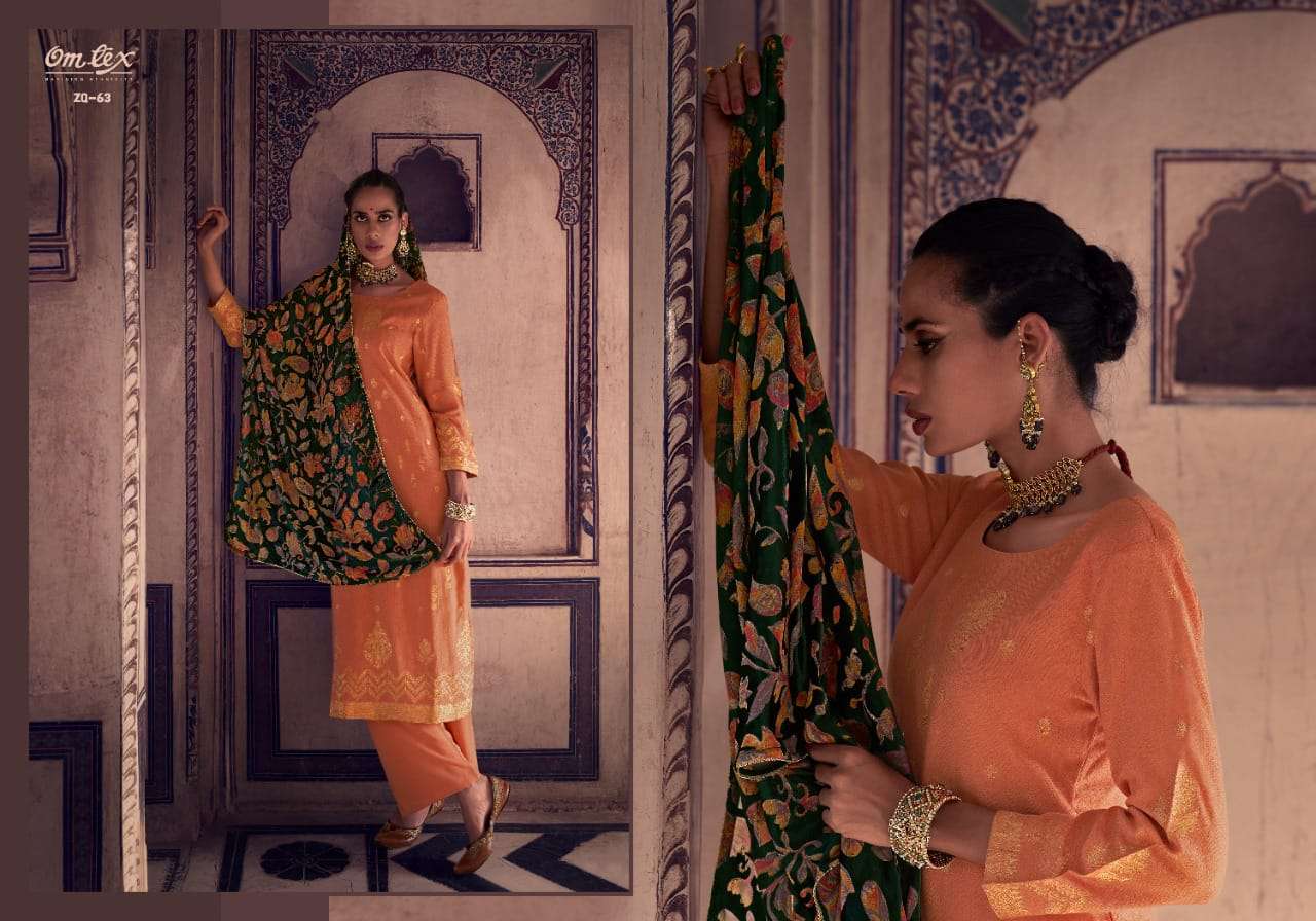ZARQASH BY JHANSI 601 TO 68 SERIES BEAUTIFUL SUITS COLORFUL STYLISH FANCY CASUAL WEAR & ETHNIC WEAR PASHMINA SILK DRESSES AT WHOLESALE PRICE