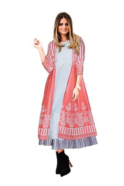YAMEE BY ARYA DRESS MAKER 01 TO 07 SERIES BEAUTIFUL STYLISH FANCY COLORFUL CASUAL WEAR & ETHNIC WEAR COTTON DIGITAL PRINT GOWNS WITH KOTI AT WHOLESALE PRICE