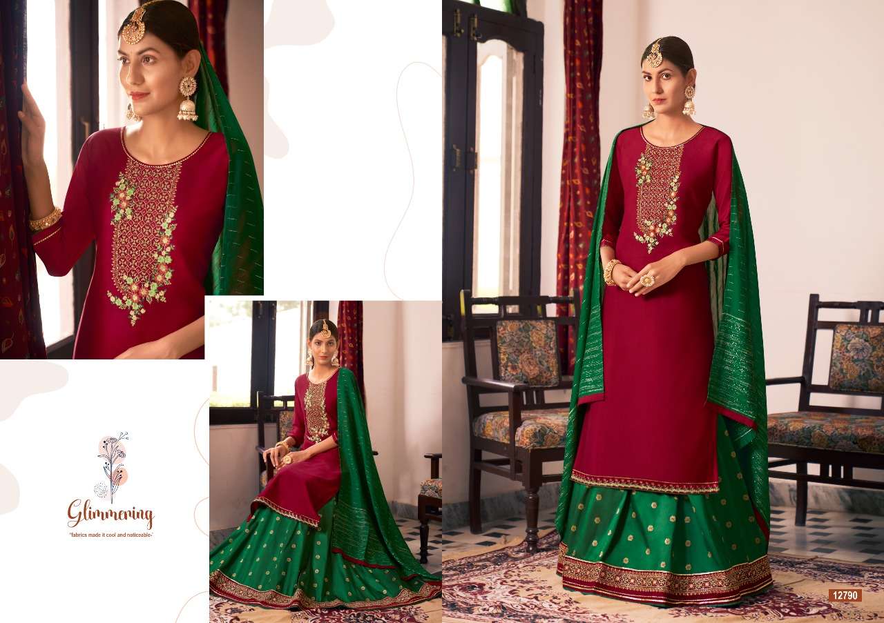 CARNIVAL VOL-3 BY KIVI 12787 TO 12792 SERIES BEAUTIFUL SUITS COLORFUL STYLISH FANCY CASUAL WEAR & ETHNIC WEAR LINING SILK DRESSES AT WHOLESALE PRICE