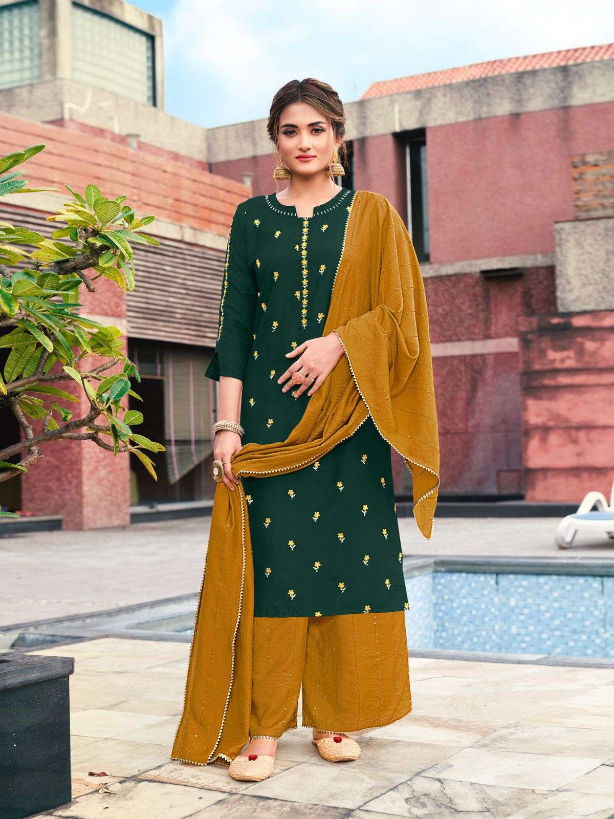 SURILI VOL-2 BY RT 1001 TO 1006 SERIES BEAUTIFUL SUITS STYLISH FANCY COLORFUL CASUAL WEAR & ETHNIC WEAR CHINNON SILK DRESSES AT WHOLESALE PRICE