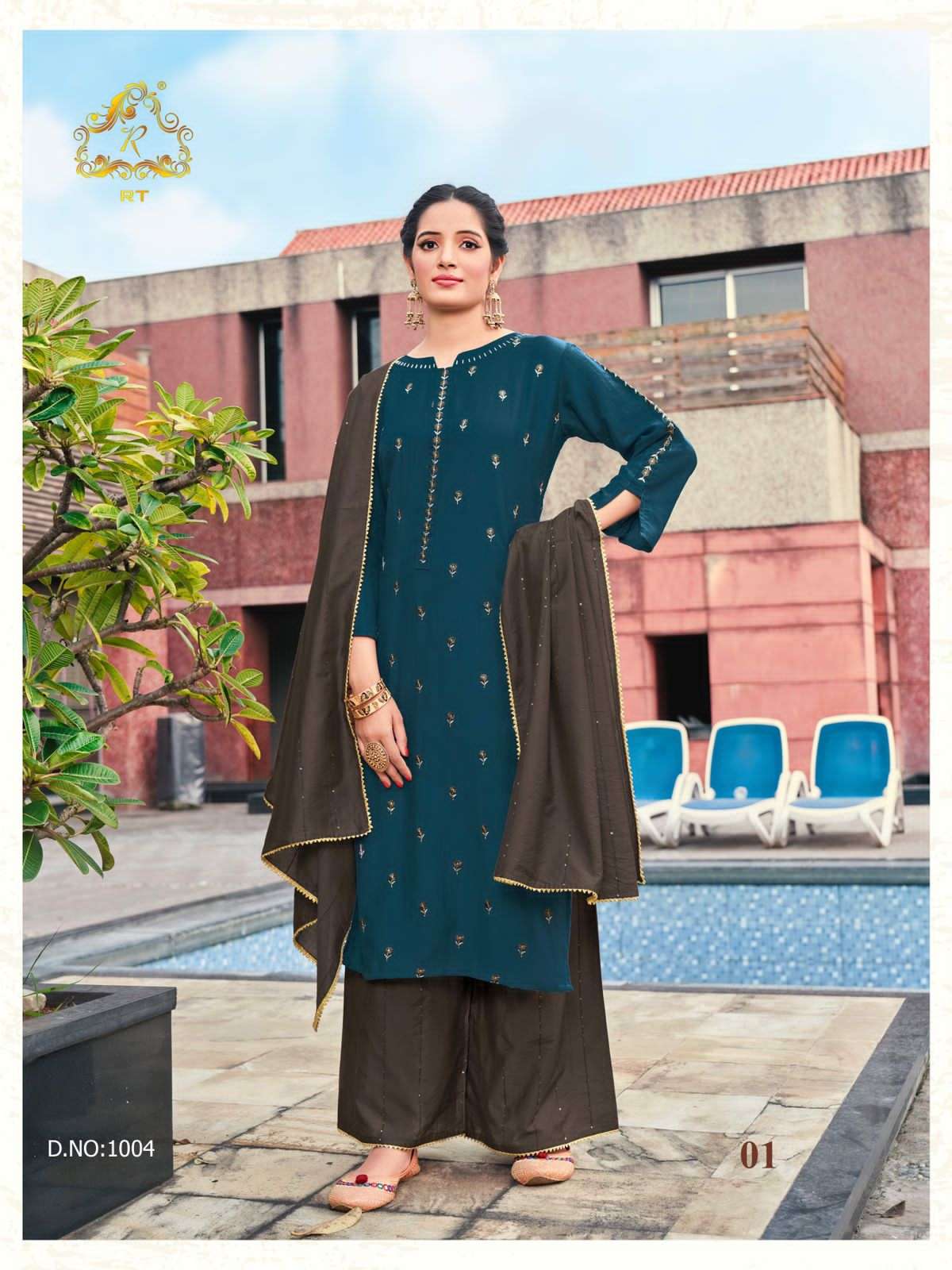 SURILI VOL-2 BY RT 1001 TO 1006 SERIES BEAUTIFUL SUITS STYLISH FANCY COLORFUL CASUAL WEAR & ETHNIC WEAR CHINNON SILK DRESSES AT WHOLESALE PRICE