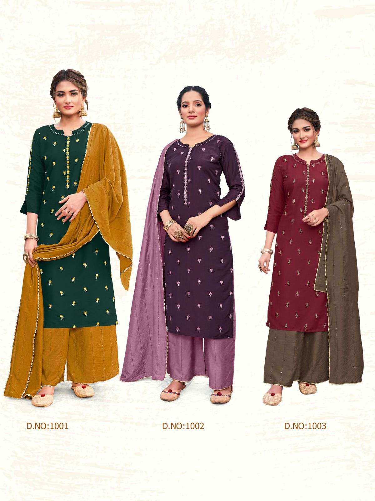 SURILI VOL-2 BY RT 1001 TO 1006 SERIES BEAUTIFUL SUITS STYLISH FANCY COLORFUL CASUAL WEAR & ETHNIC WEAR CHINNON SILK DRESSES AT WHOLESALE PRICE