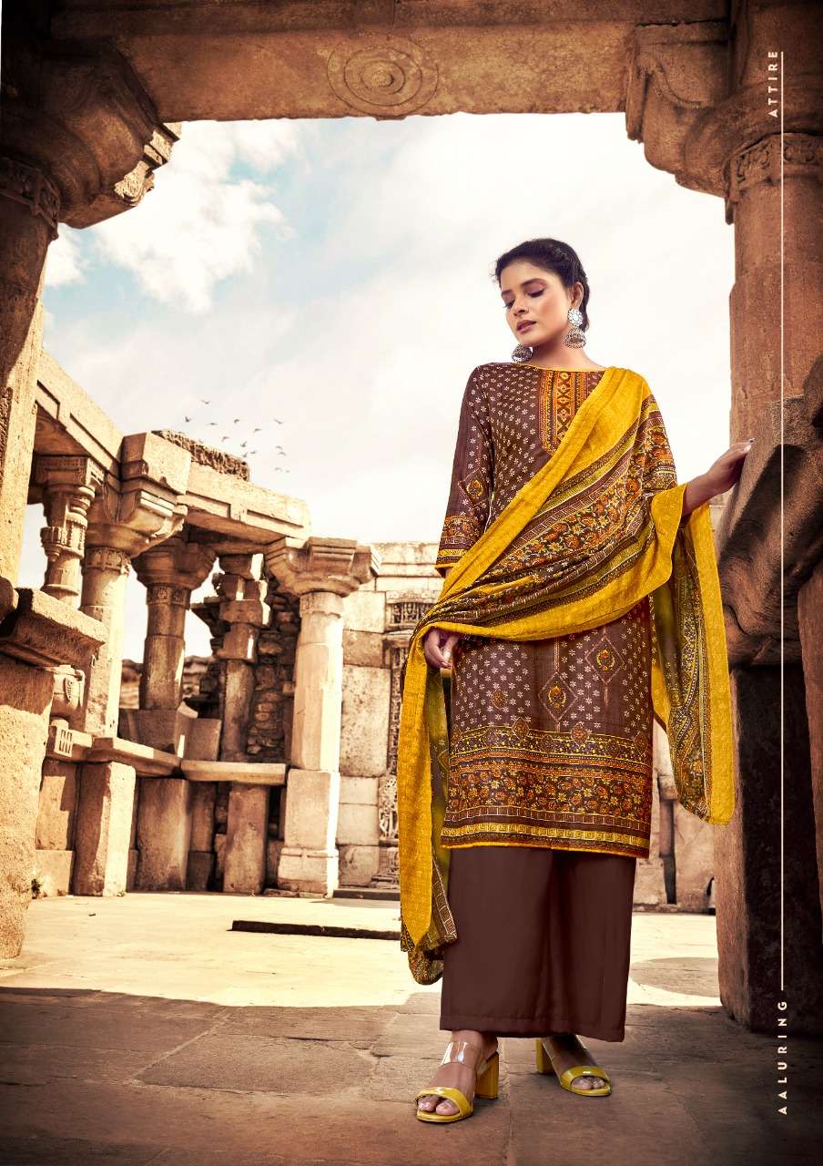 KALIKAA BY KESARIYA 1001 TO 1008 SERIES BEAUTIFUL STYLISH SHARARA SUITS FANCY COLORFUL CASUAL WEAR & ETHNIC WEAR & READY TO WEAR PASHMINA JACQUARD PRINTED DRESSES AT WHOLESALE PRICE