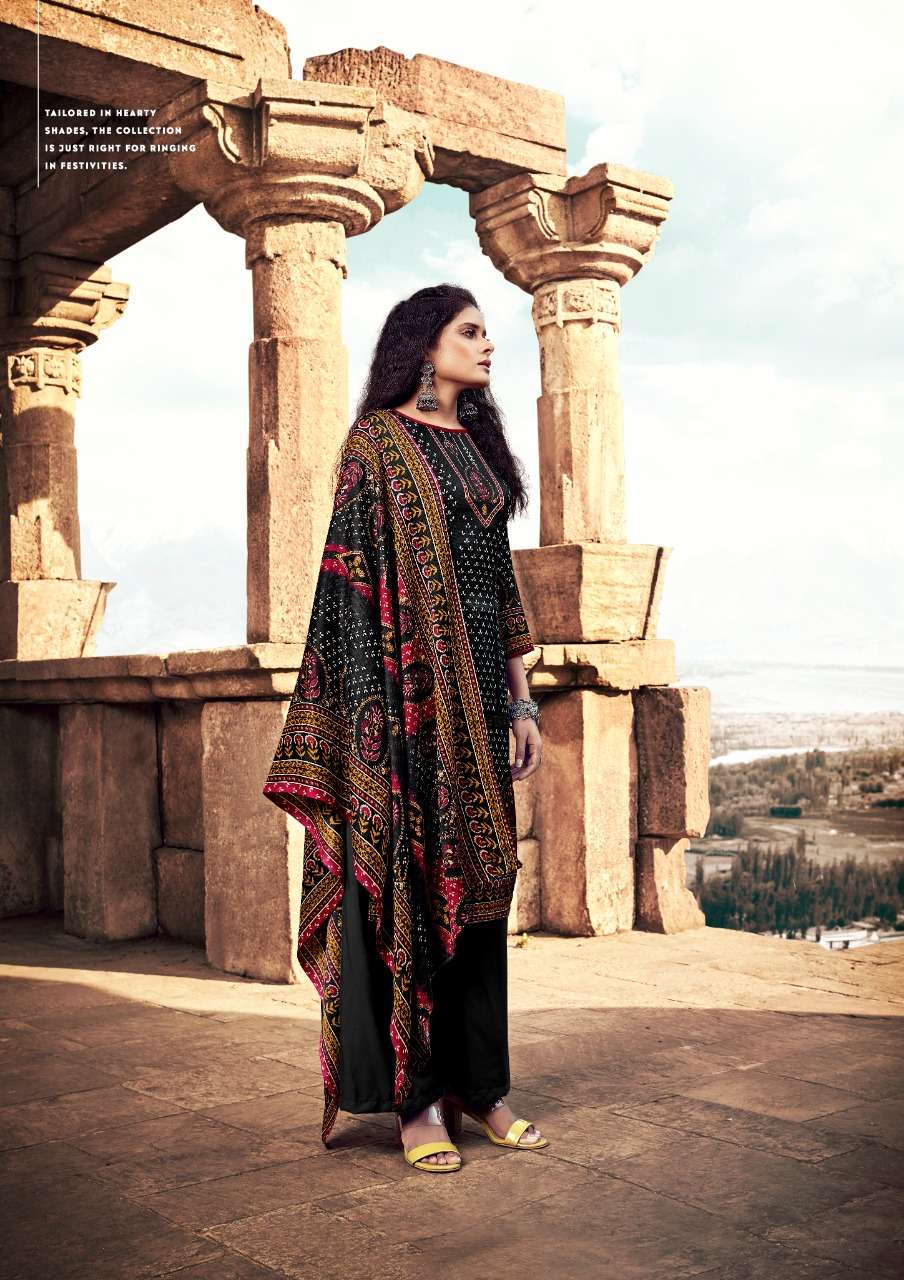 KALIKAA BY KESARIYA 1001 TO 1008 SERIES BEAUTIFUL STYLISH SHARARA SUITS FANCY COLORFUL CASUAL WEAR & ETHNIC WEAR & READY TO WEAR PASHMINA JACQUARD PRINTED DRESSES AT WHOLESALE PRICE