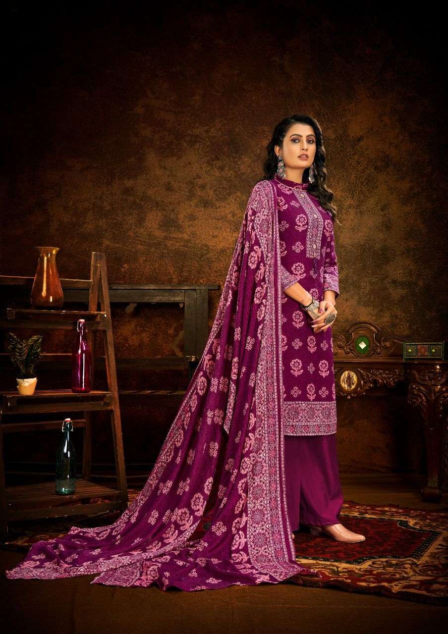 JANNAT BY KESARIYA 1001 TO 1008 SERIES BEAUTIFUL STYLISH SHARARA SUITS FANCY COLORFUL CASUAL WEAR & ETHNIC WEAR & READY TO WEAR PASHMINA PRINTED DRESSES AT WHOLESALE PRICE