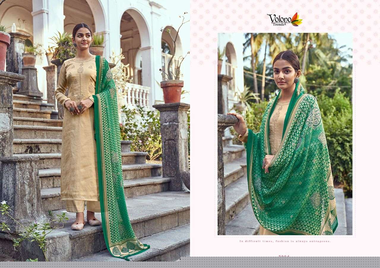 Elan Vol-5 By Volono Trendz 3001 To 3007 Series Beautiful Suits Stylish Fancy Colorful Party Wear & Occasional Wear Pure Pahsmina Dresses At Wholesale Price