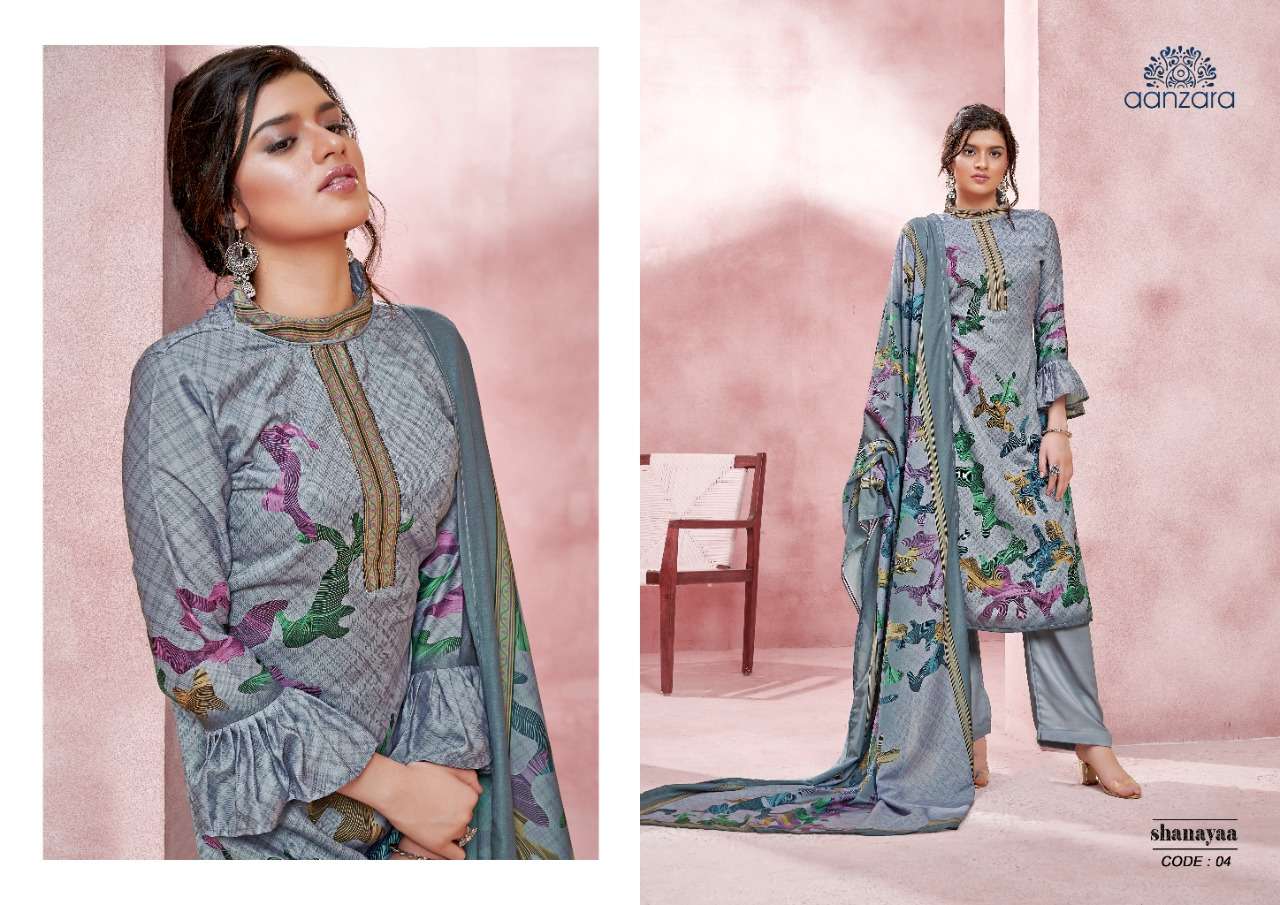AANZARA SHANAYA BY ACME WEAVERS 01 TO 06 SERIES BEAUTIFUL SUITS COLORFUL STYLISH FANCY CASUAL WEAR & ETHNIC WEAR COTTON SATIN DIGITAL PRINT DRESSES AT WHOLESALE PRICE