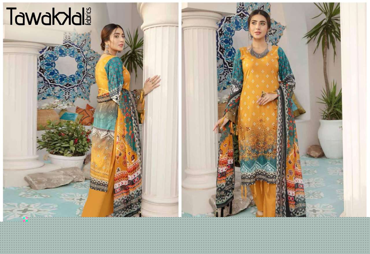 OPULENCE LUXURY COTTON VOl-5 BY TAWAKKAL FAB 5001 TO 5010 SERIES BEAUTIFUL STYLISH SUITS FANCY COLORFUL CASUAL WEAR & ETHNIC WEAR & READY TO WEAR COTTON PRINTED DRESSES AT WHOLESALE PRICE