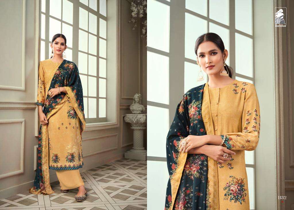 RAG DARBARI BY SAHIBA 1120 TO 1188 SERIES BEAUTIFUL SUITS COLORFUL STYLISH FANCY CASUAL WEAR & ETHNIC WEAR STAPLE TWILL DIGITAL PRINT DRESSES AT WHOLESALE PRICE